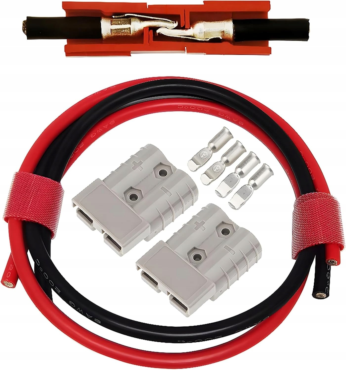 50A CORDLESS QUICK COUPLER FOR CAR TRAILERS 2 pairs of clamps Packaging status original