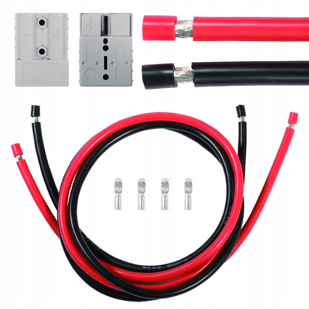 50A CORDLESS QUICK COUPLER FOR CAR TRAILERS 2 pairs of clamps