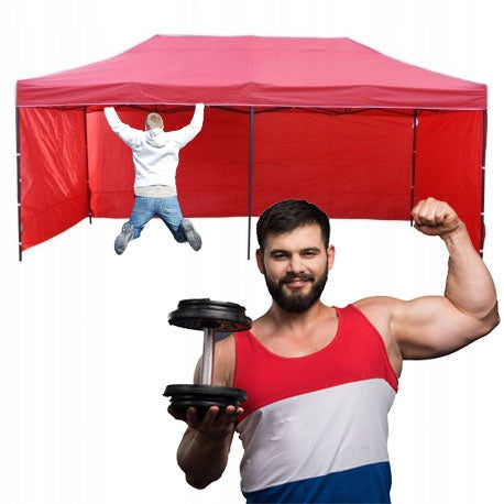 50KG 3x6 STRONG GARDEN TENT TRADE PAVILION AUTOMATIC FOLDING TUREK