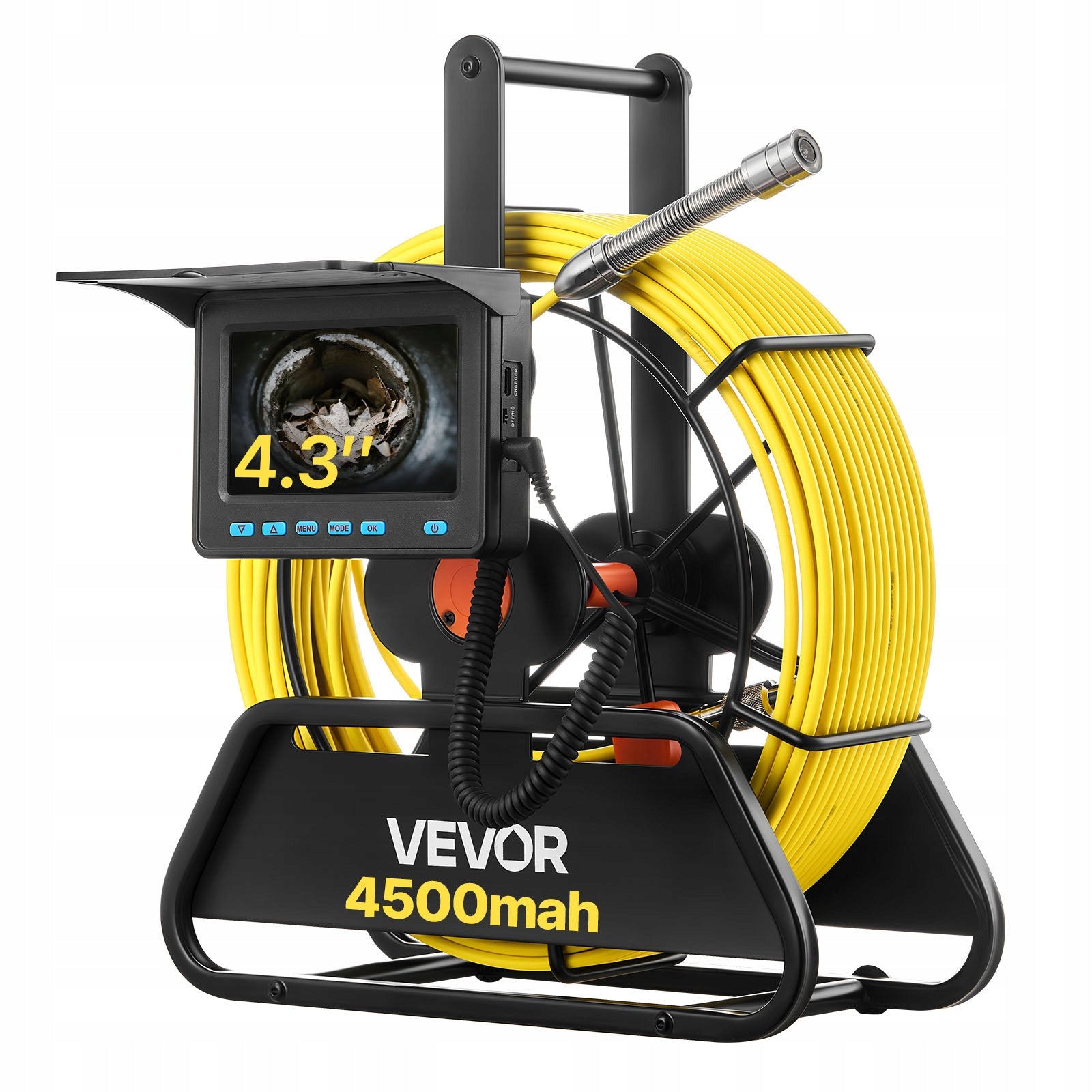 50M Pipe Inspection Camera With 10,9CM Screen And 6 Adjustable LEDs