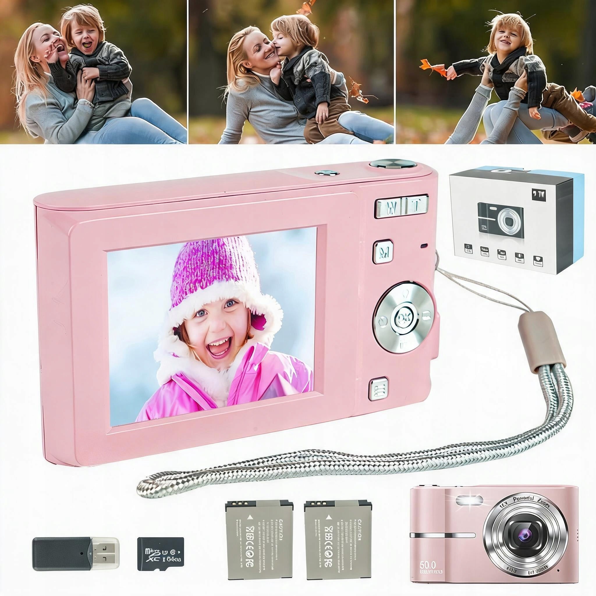 50MP DIGITAL CAMERA HD AUTOFOCUS BUILT-IN MULTIFUNCTION FLASH Packaging status original
