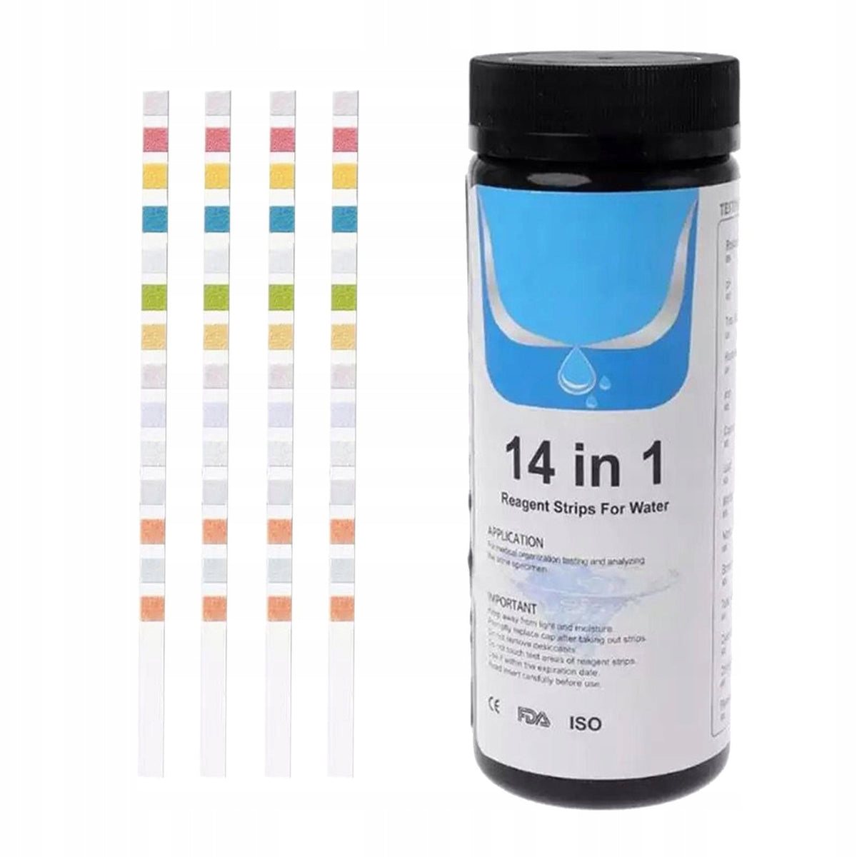 50Pcs in Water Test Strips Kit Home Drinking Water Water Quality Test