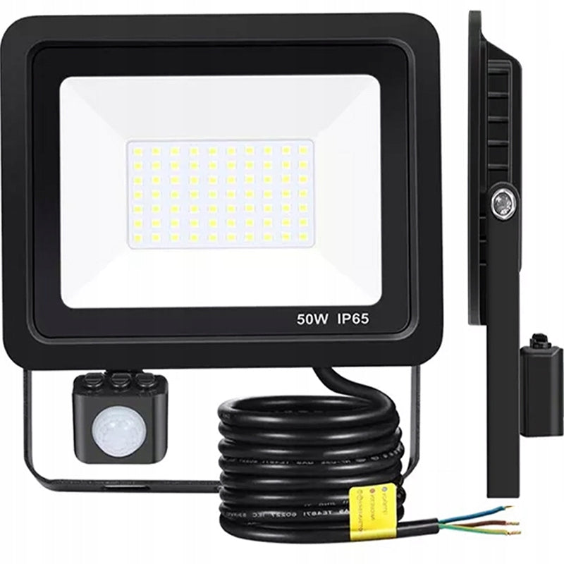 50W LED HALOGEN FLOODLIGHT WITH DUSK MOTION SENSOR WATERPROOF LAMP Brand Smartled