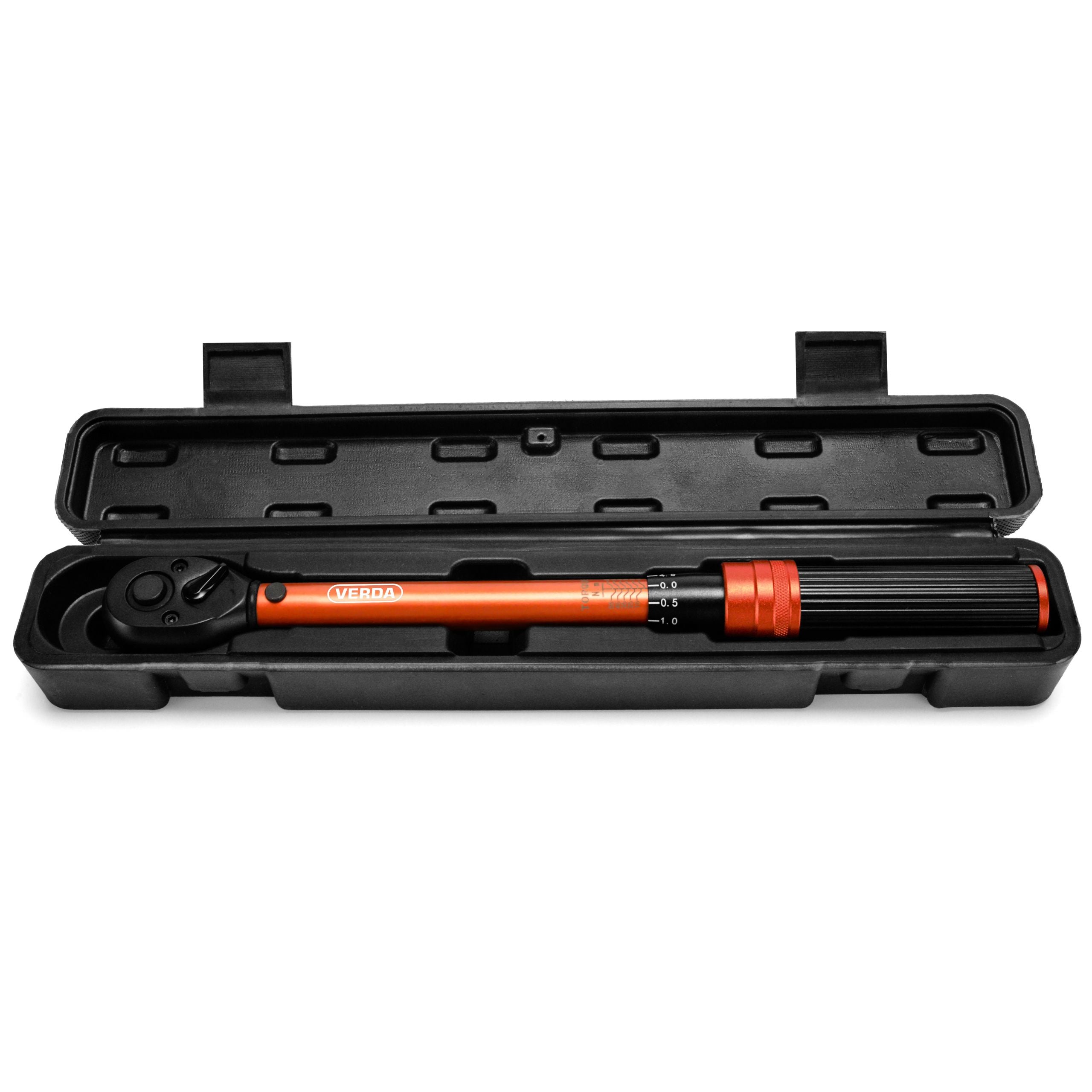 Momentinis raktas 1/2", 10–60 Nm, su užraktu ir dėklu
