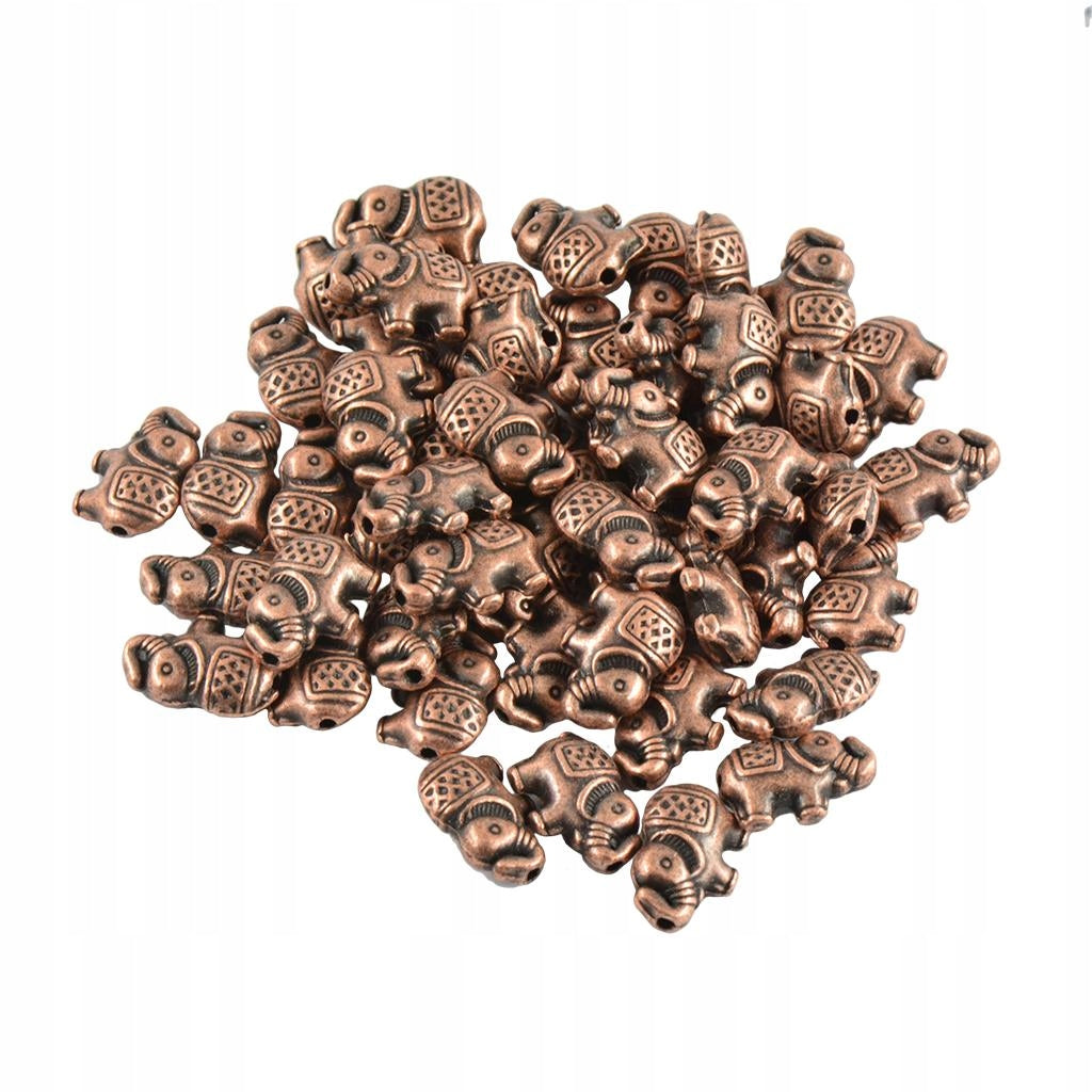 50pcs Alloy Metal Bracelet Necklace Connector Charm Beads Copper