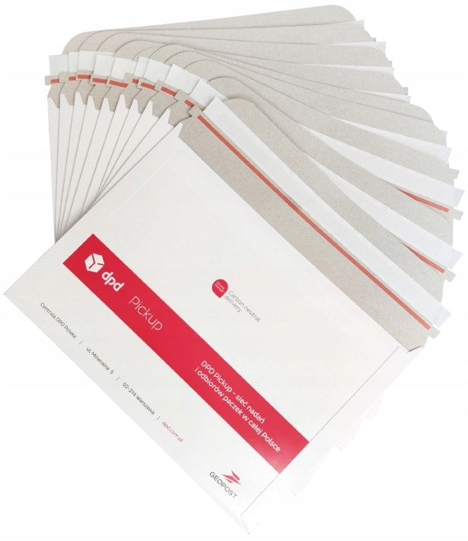 50pcs DPD Cardboard Courier Envelopes Envelope 335x235mm A4 Size