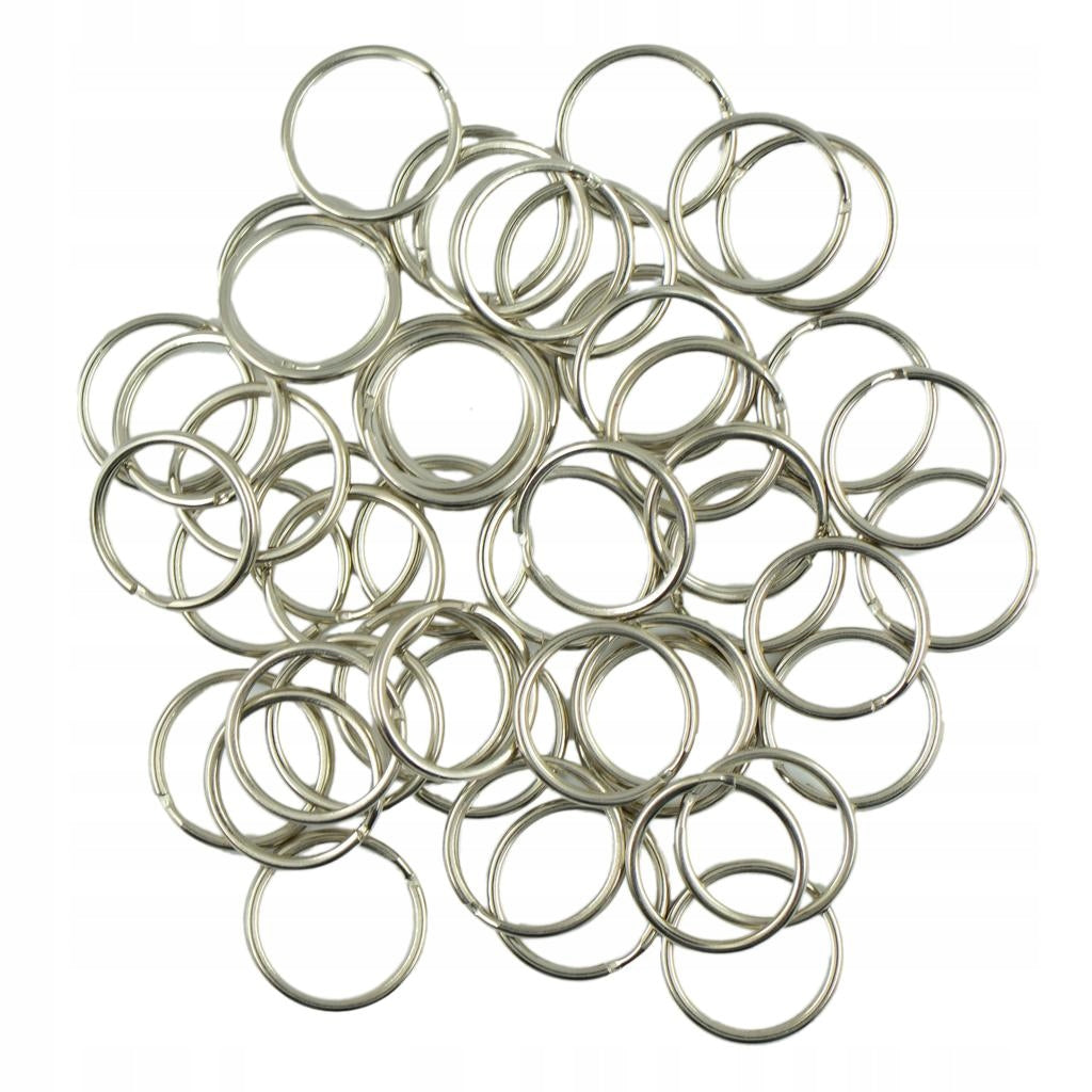 50pcs Metal Key Holder Split Rings Keyrings Keychain Keyfob ACCESSORIES Number of items in the set 1