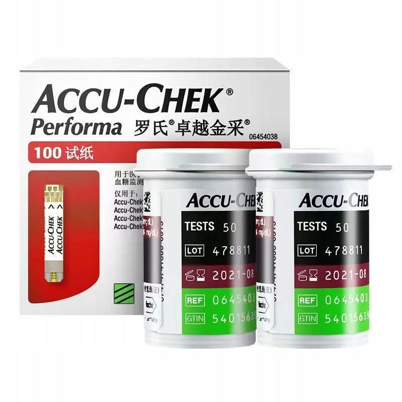 50pcs Papier testowy Roche Accu-Chek Performa System monitorowania Packaging status original