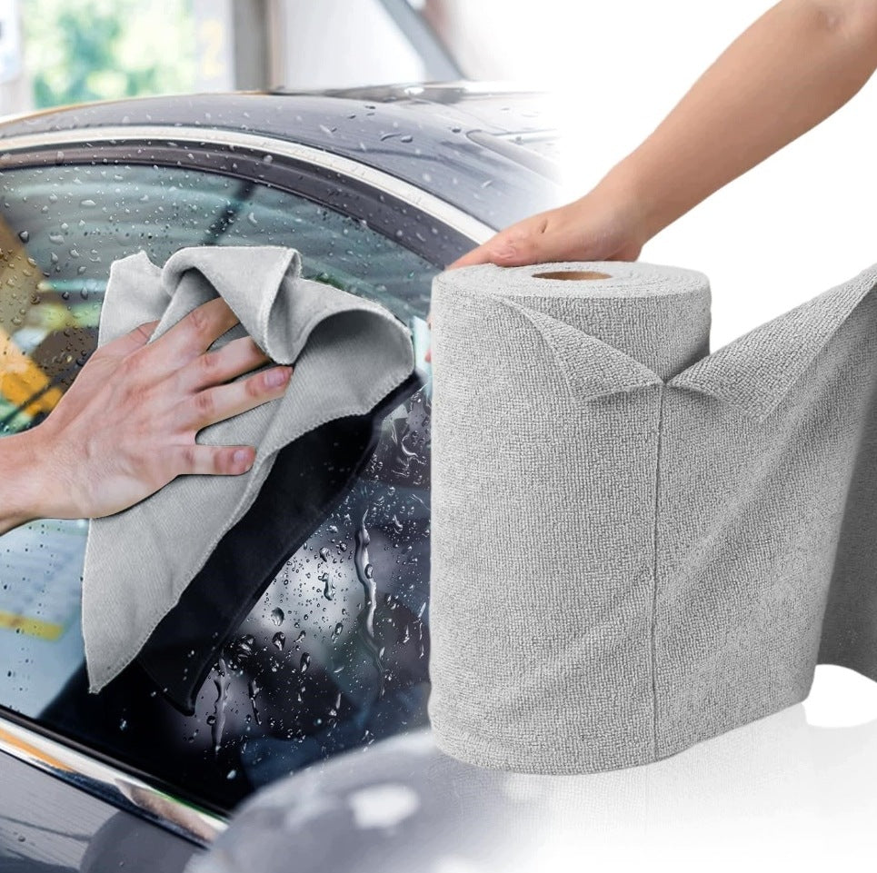 50x CLOTHS ON ROLL UNIVERSAL MICROFIBER TOWELS 25x25 120 GSM Packaging status original