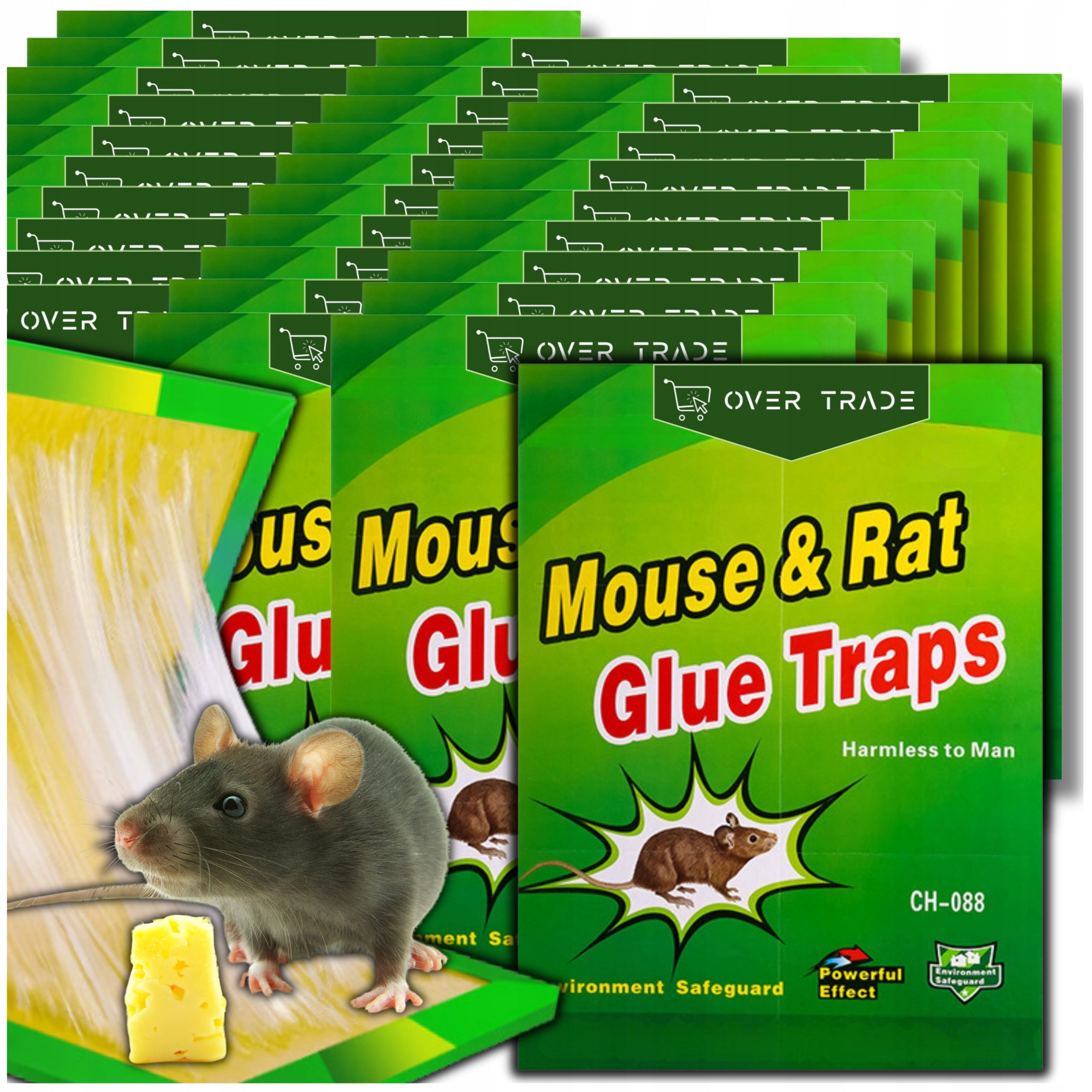 50x MOUSE STICK RAT MOUSETRAP STRONG ADHESIVE STRONG PAW TRAP AROMA