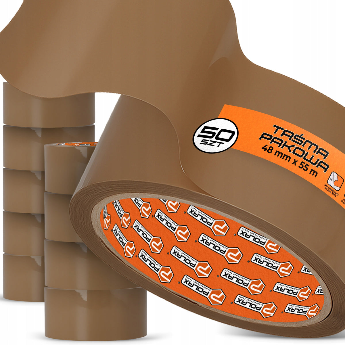 50x PACKING Adhesive Tape 55 m BROWN ACRYLIC Packing STRONG Resistant