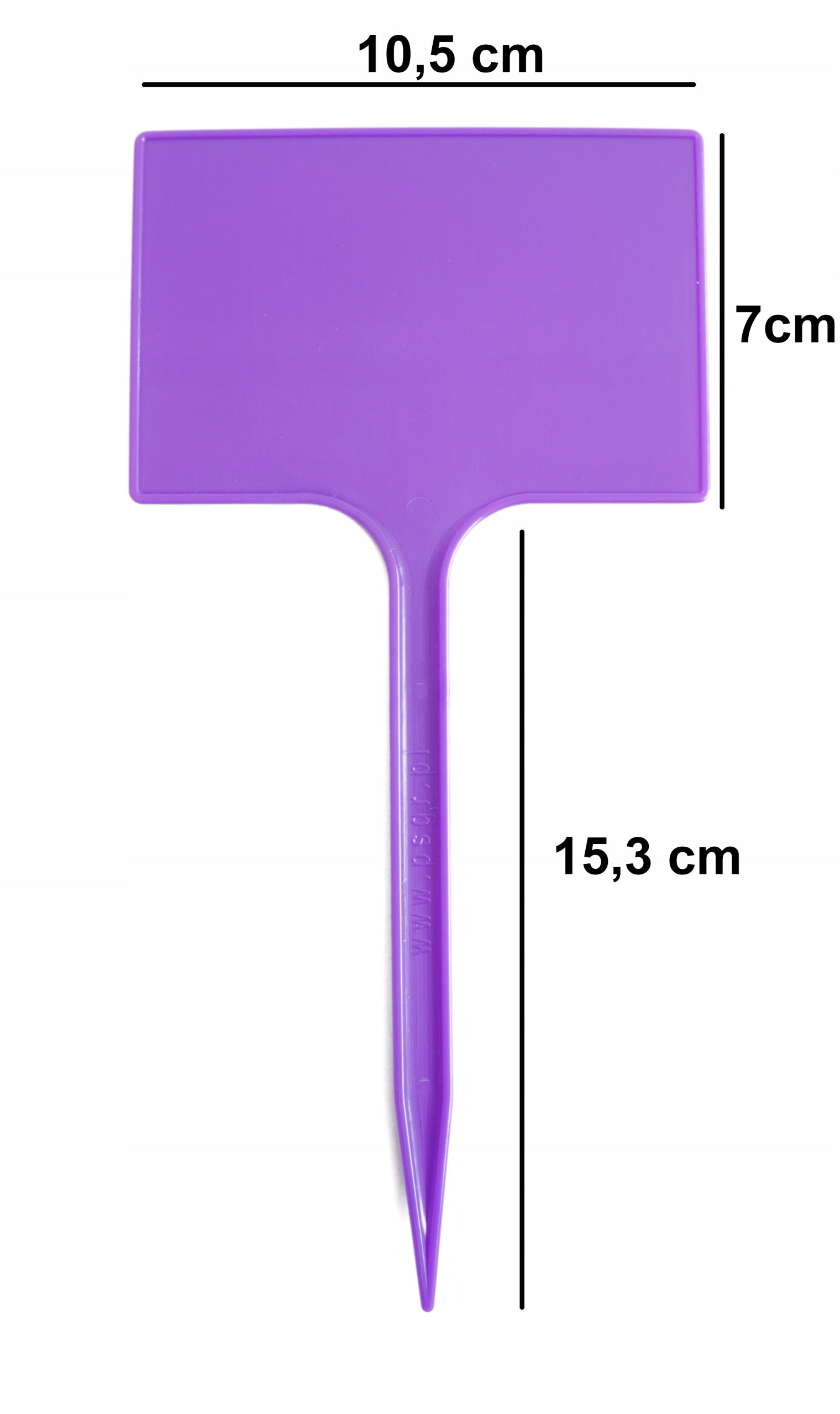 50x PLANT DESCRIPTION PLATE LABEL 7X10,5 PURPLE INFORMATION + MARKER Manufacturer code Tabliczki Etykiety do opisu roślin