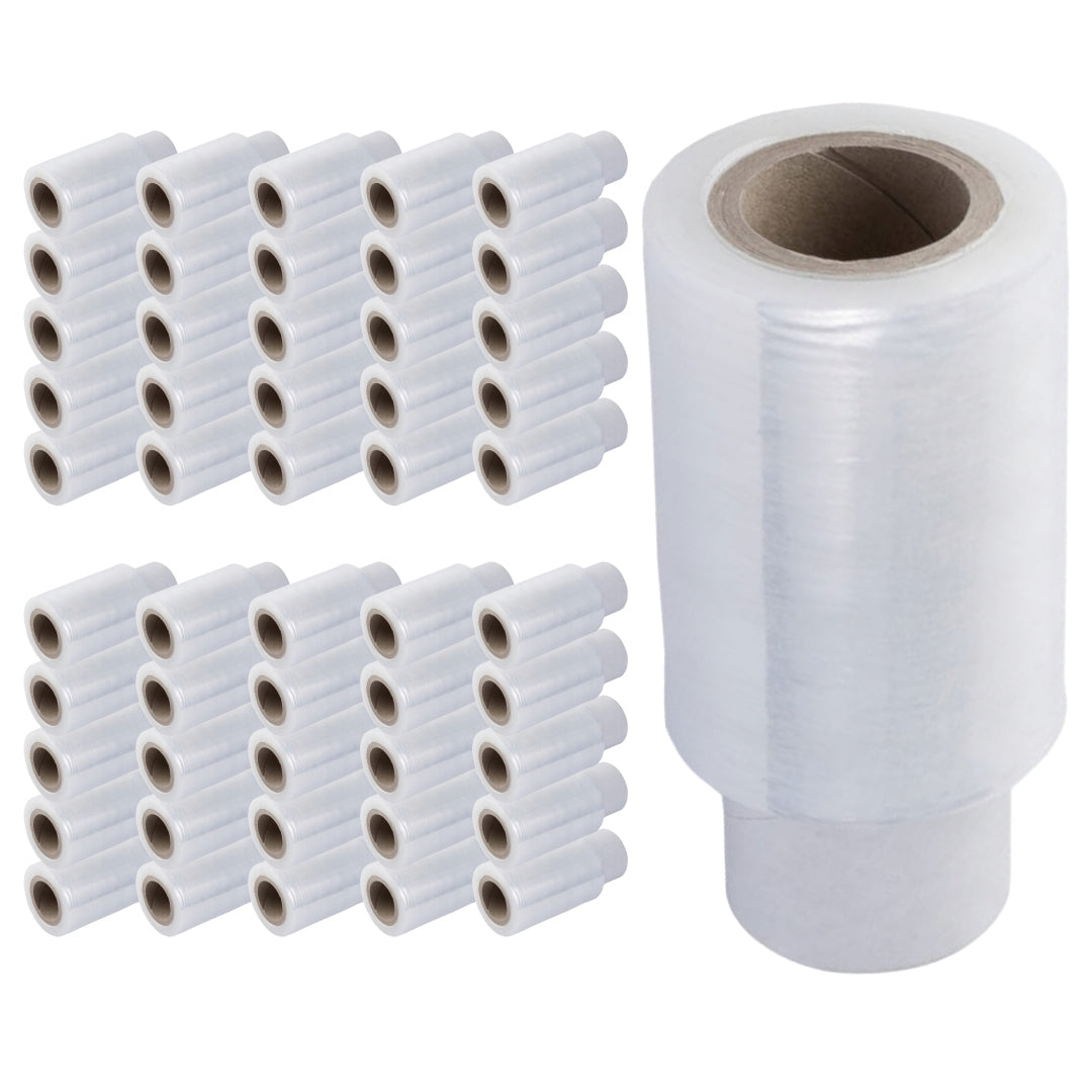 50x STRETCH FILM MINIRAP TRANS 0.45 KG 10 CM FOR WRAPPING SMALL SHIPMENTS
