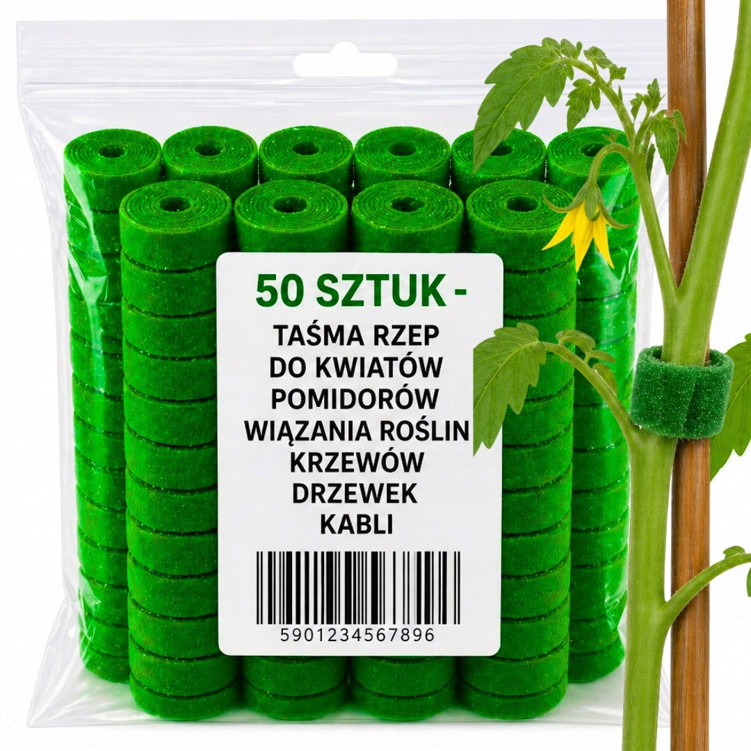 50x VELCRO TAPE FOR TOMATO FLOWERS BINDING PLANT BUSHES TREES CABLES