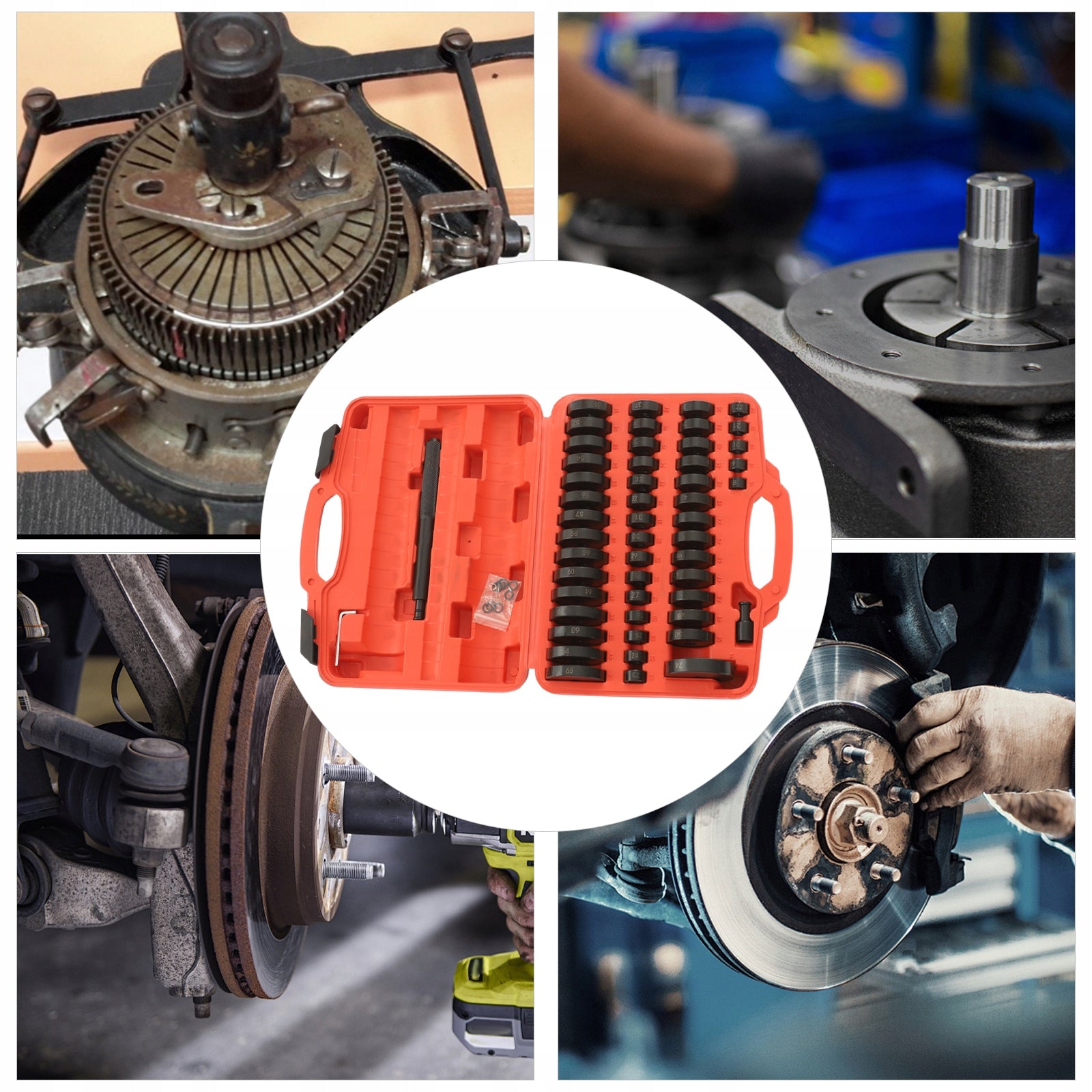 51 Piece Seal Drive Set, Bearing Race and Seal Driver Set, Anti-Slip Steel Manufacturer code QCJL8U-000000