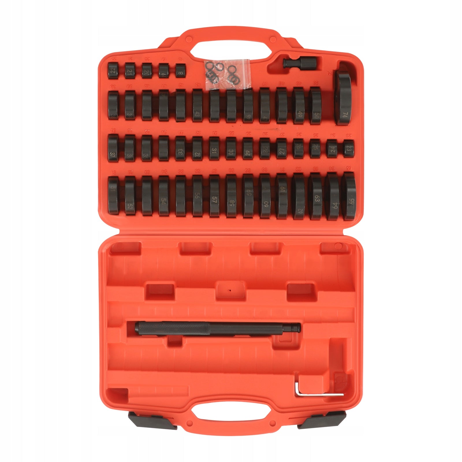 51 Piece Seal Drive Set, Bearing Race and Seal Driver Set, Anti-Slip Steel