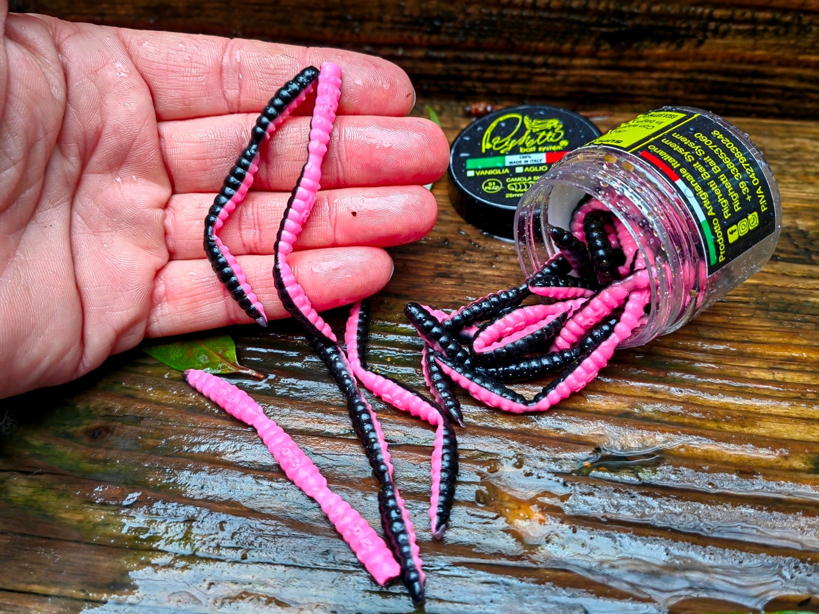 51 pcs Larva 25 mm Area Trout Killer for Trout Fishing method spinning