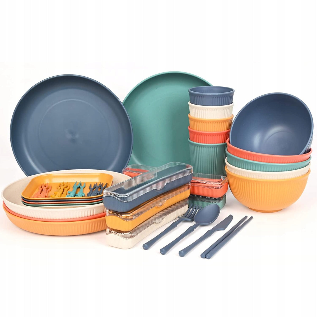 52 PCS PICNIC SET CAMPING DISHES TRAVEL CUTLERY 5 PEOPLE Manufacturer code 6911410394853