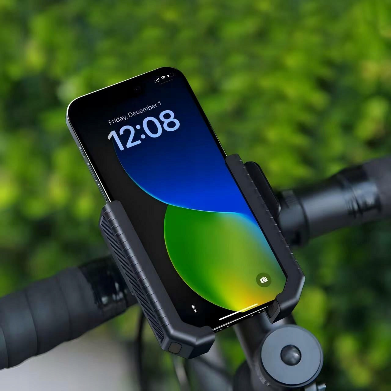 Dviračio ir motociklo vairo telefono laikiklis, atsparus smūgiams