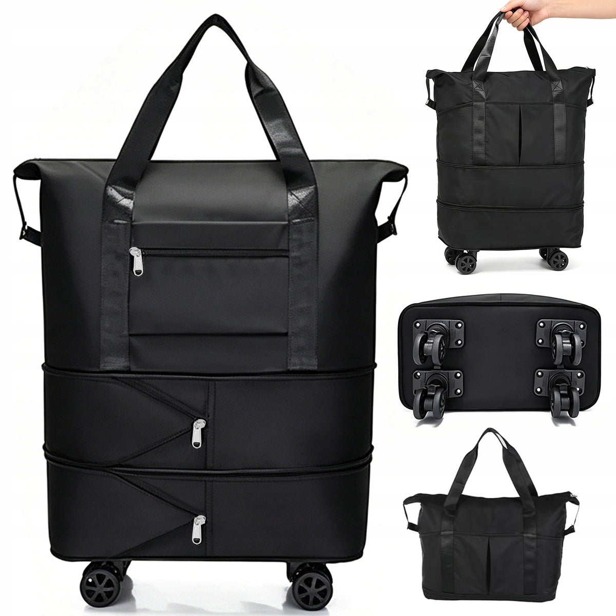 54L BACKPACK ON WHEELS EXPANDABLE EASY PULLING HIGH LOAD CAPACITY DURABILITY