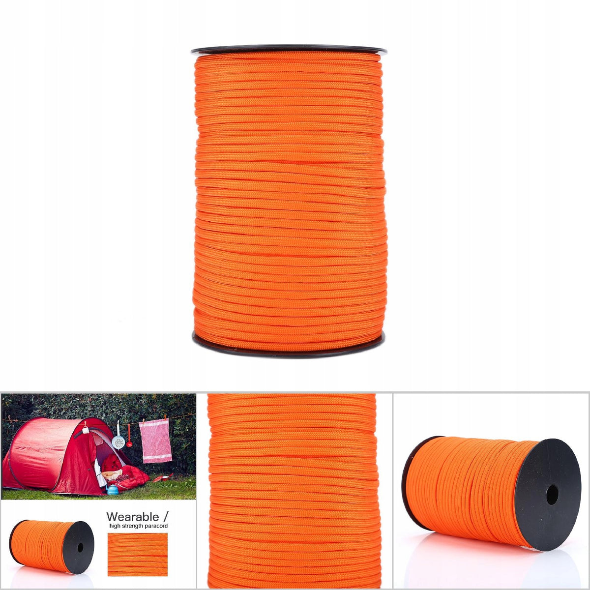 550 Reflective Paracord Parysute Cord Lanyard 9 Strand Core 100m K3 Manufacturer code AG250722014012