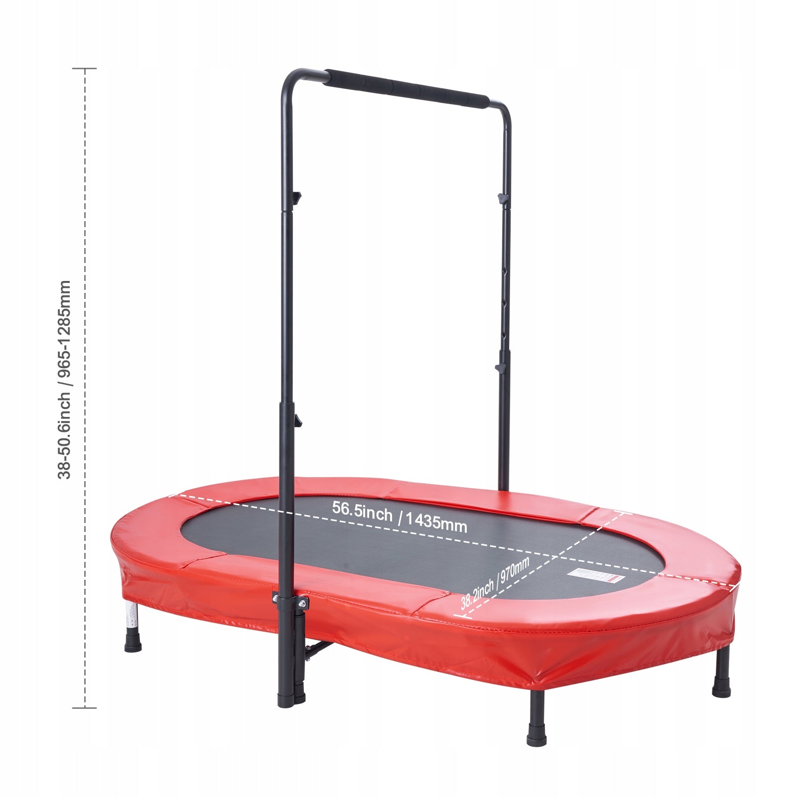 56" Trampoline for Kids Foldable Mini Toddler Trampoline Indoor Outdoor Brand Vevor