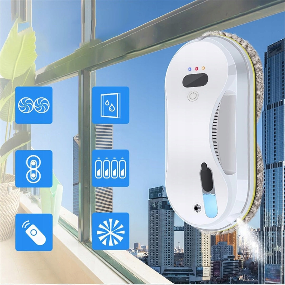 5600PA CLEANING ROBOT WITH WATER SPRAY FUNCTION FOR WALLS AND FLOORS Packaging status original