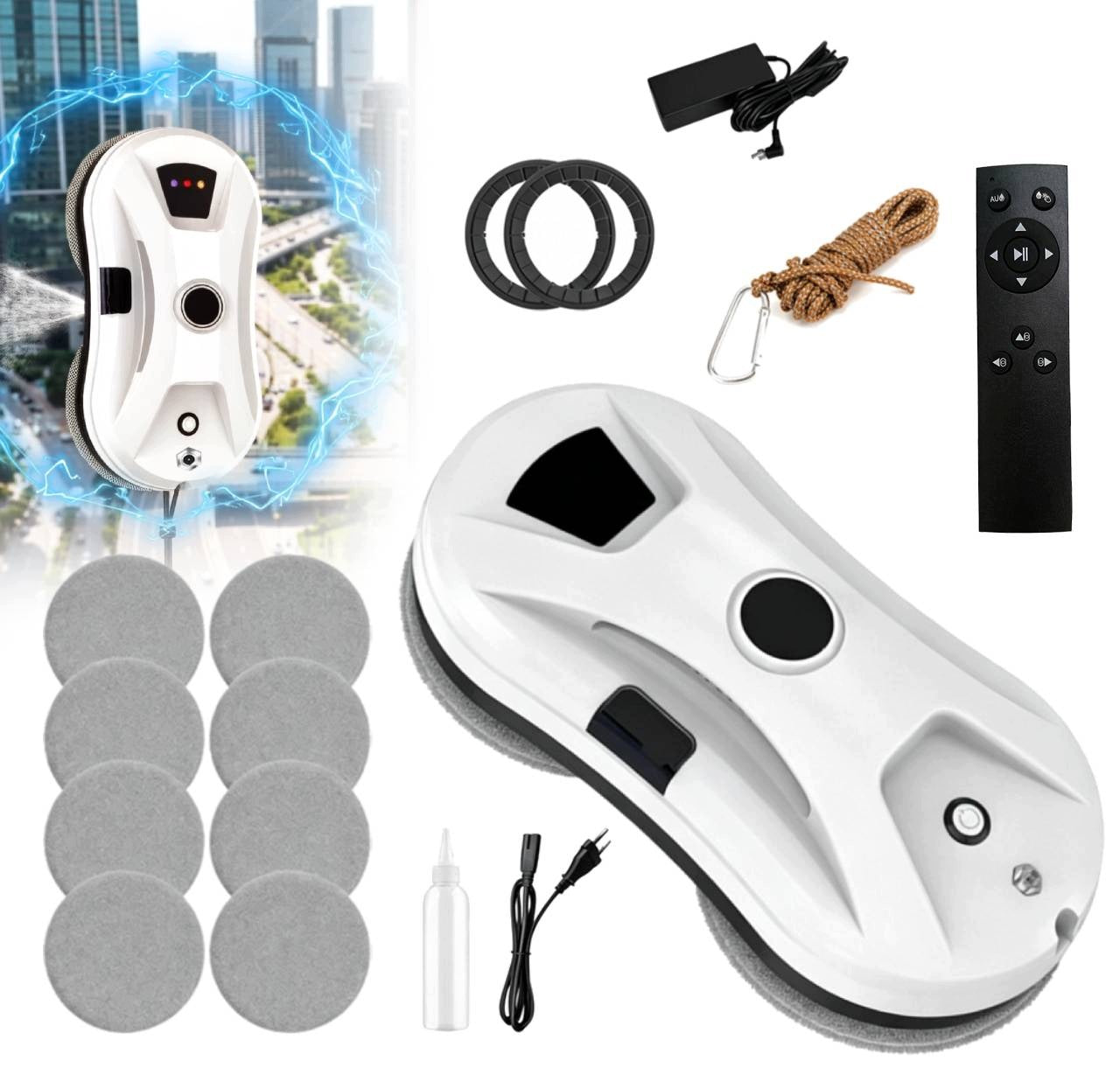5600PA WINDOW CLEANING ROBOT WITH MULTI-LEVEL SAFETY SYSTEM