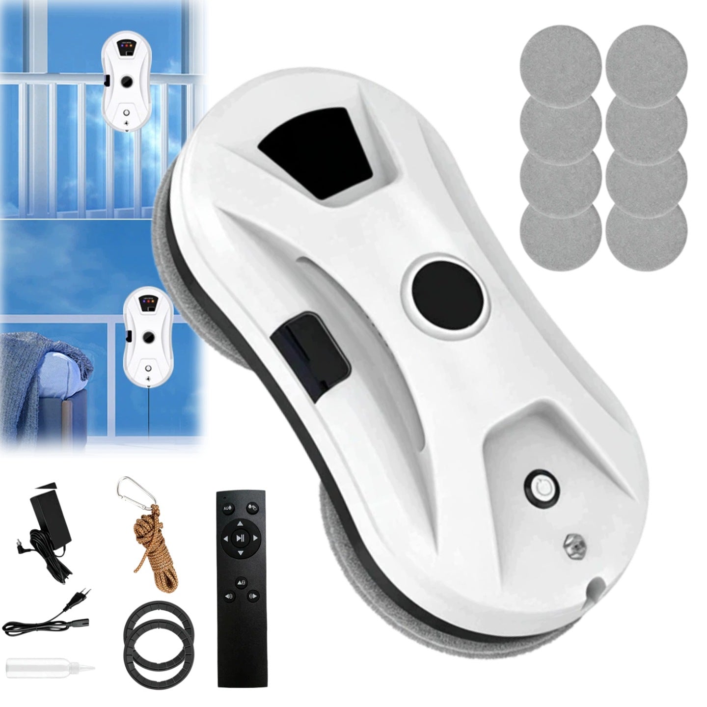 5600PA WINDOW CLEANING ROBOT WITH MULTI-LEVEL SAFETY SYSTEM