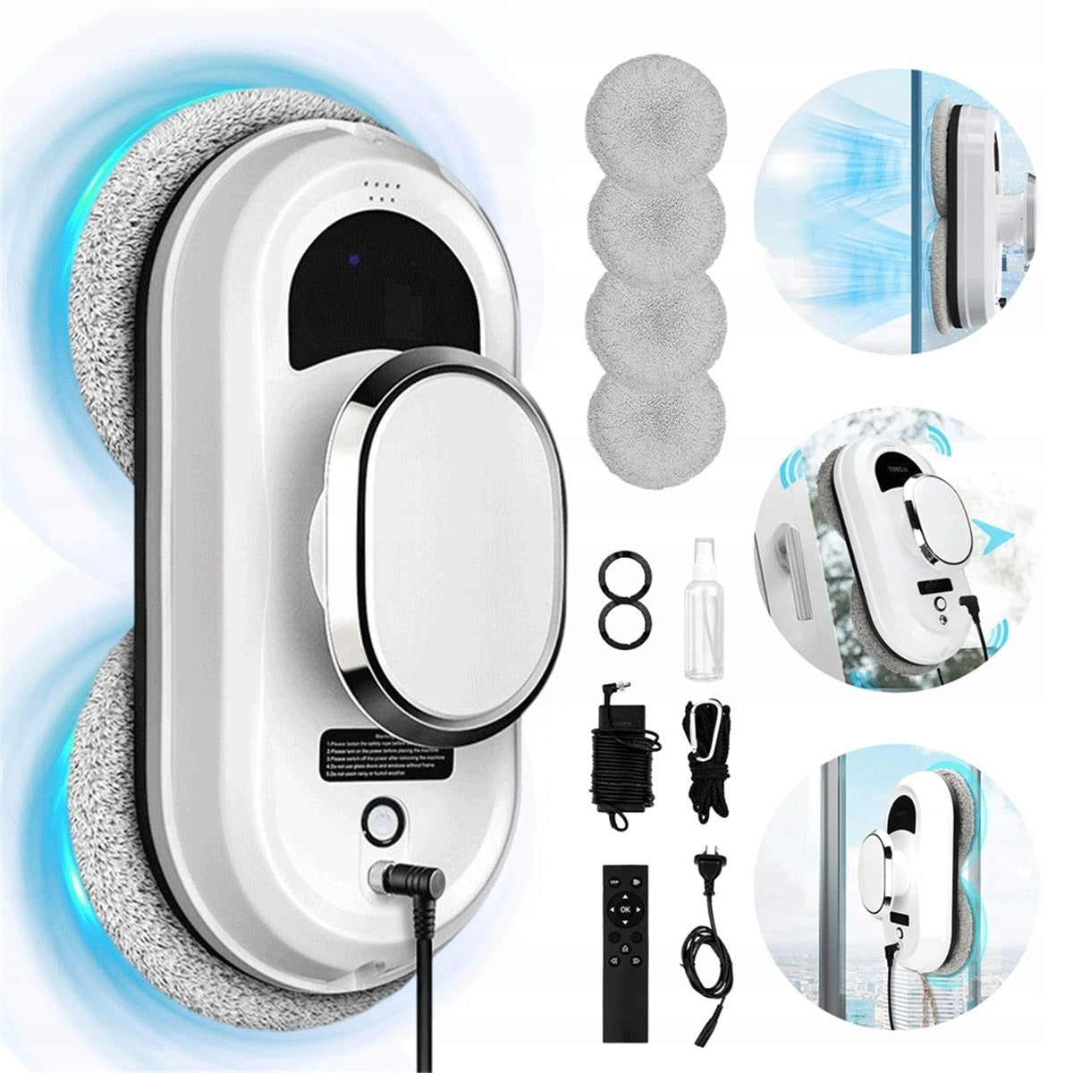 5600Pa Robot cleaning mirrors and windows with automatic route planning Packaging status original