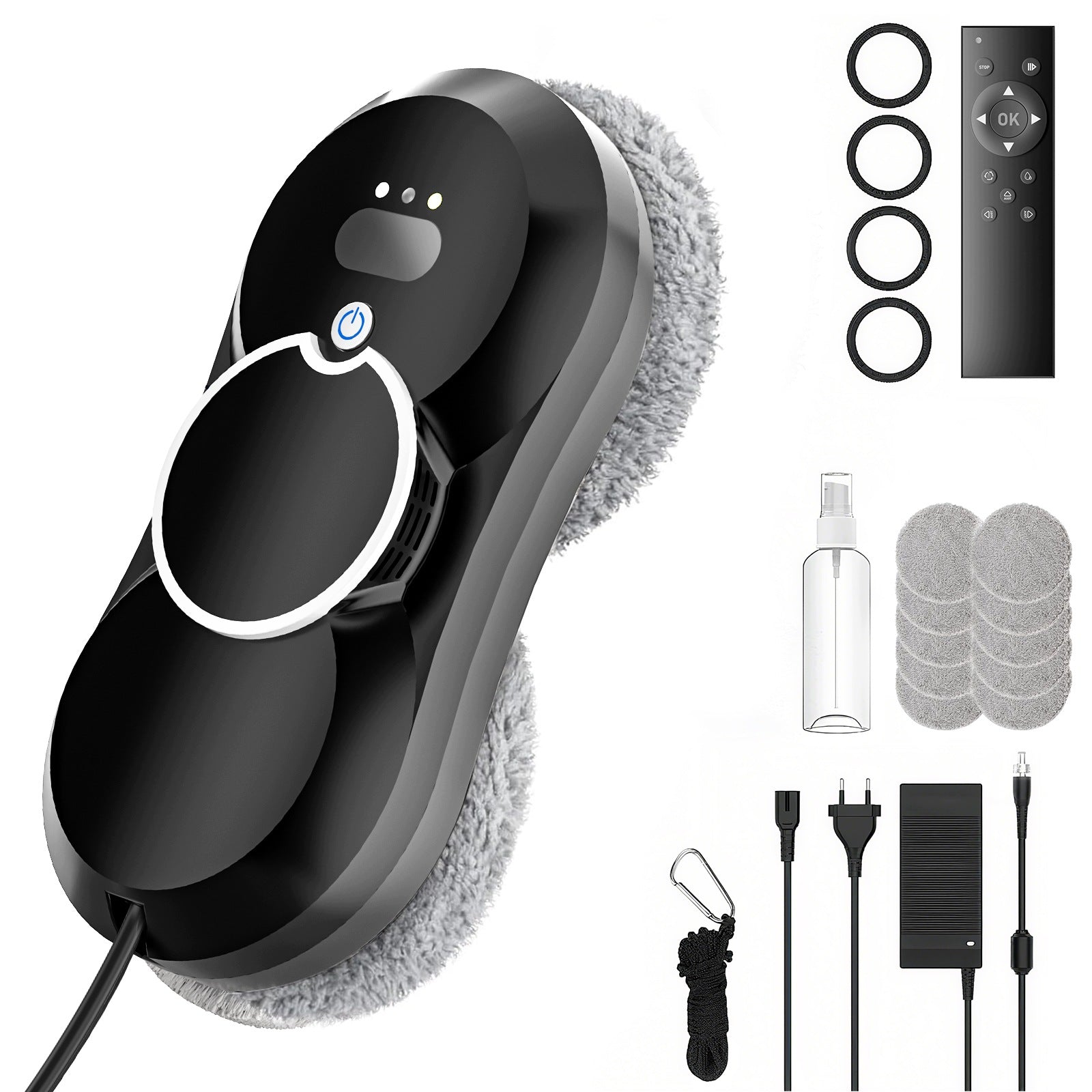 5600Pa Window Cleaning Robot Automatic with Water Spray & AI Navigation