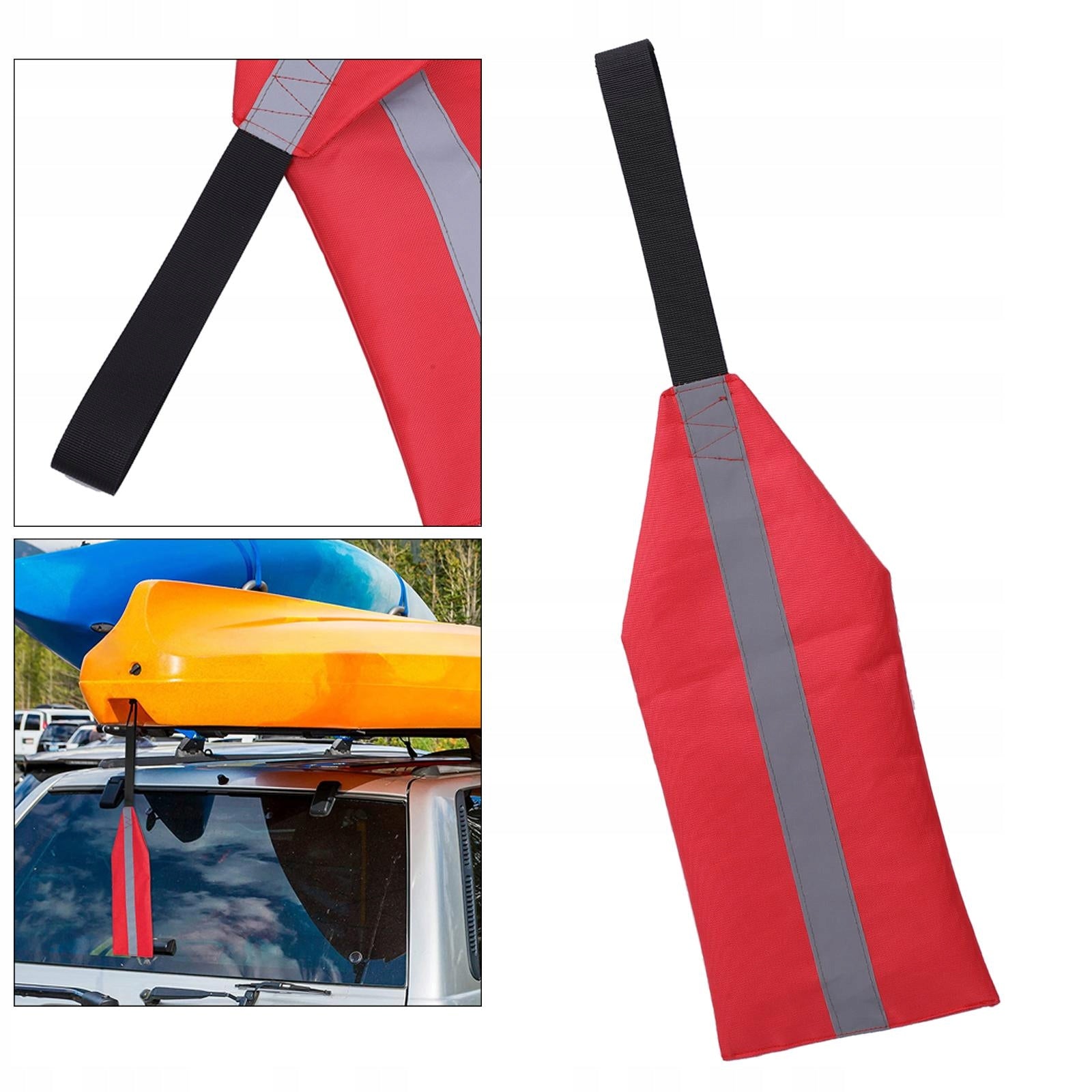 57 x 16cm Safety Flag Highly Visible Durable Safety Red Reflective Strip Manufacturer code 00454057435