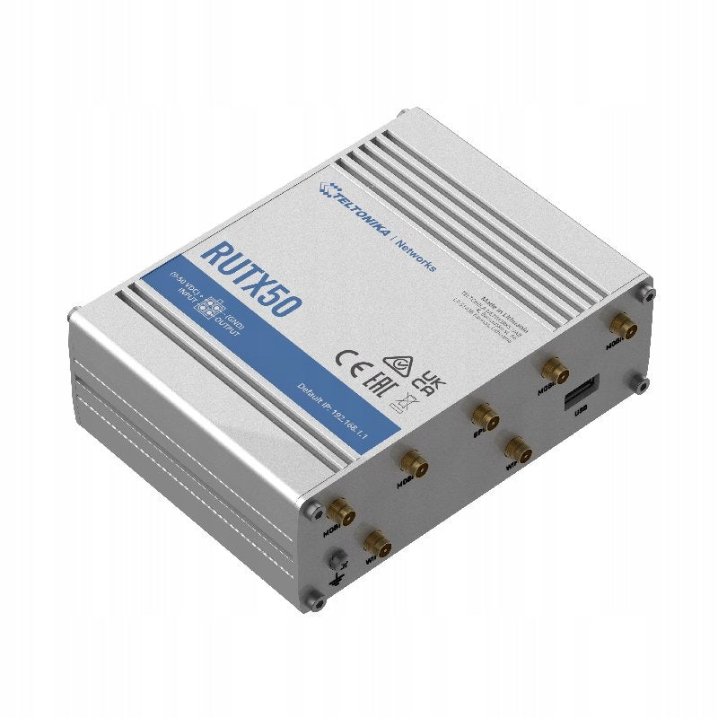 5G +ROUTER RUTX50 Dual SIM Wi-Fi 5, 2.4 GHz, 5 GHz, 867 Mb/ Manufacturer Teltonika