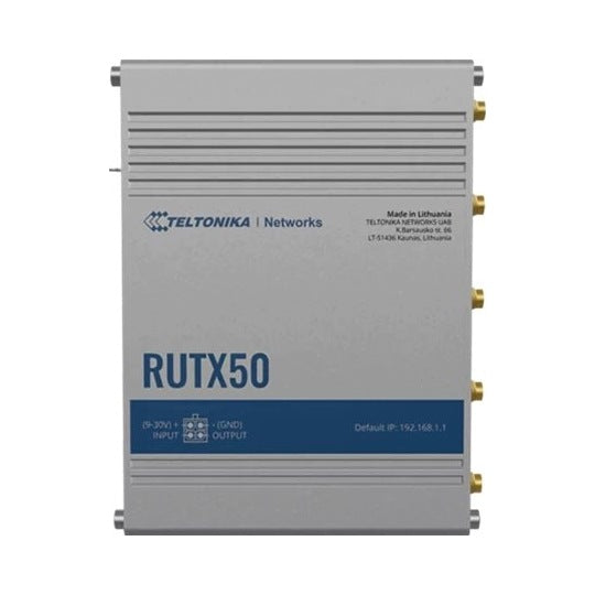 5G +ROUTER RUTX50 Dual SIM Wi-Fi 5, 2.4 GHz, 5 GHz, 867 Mb/