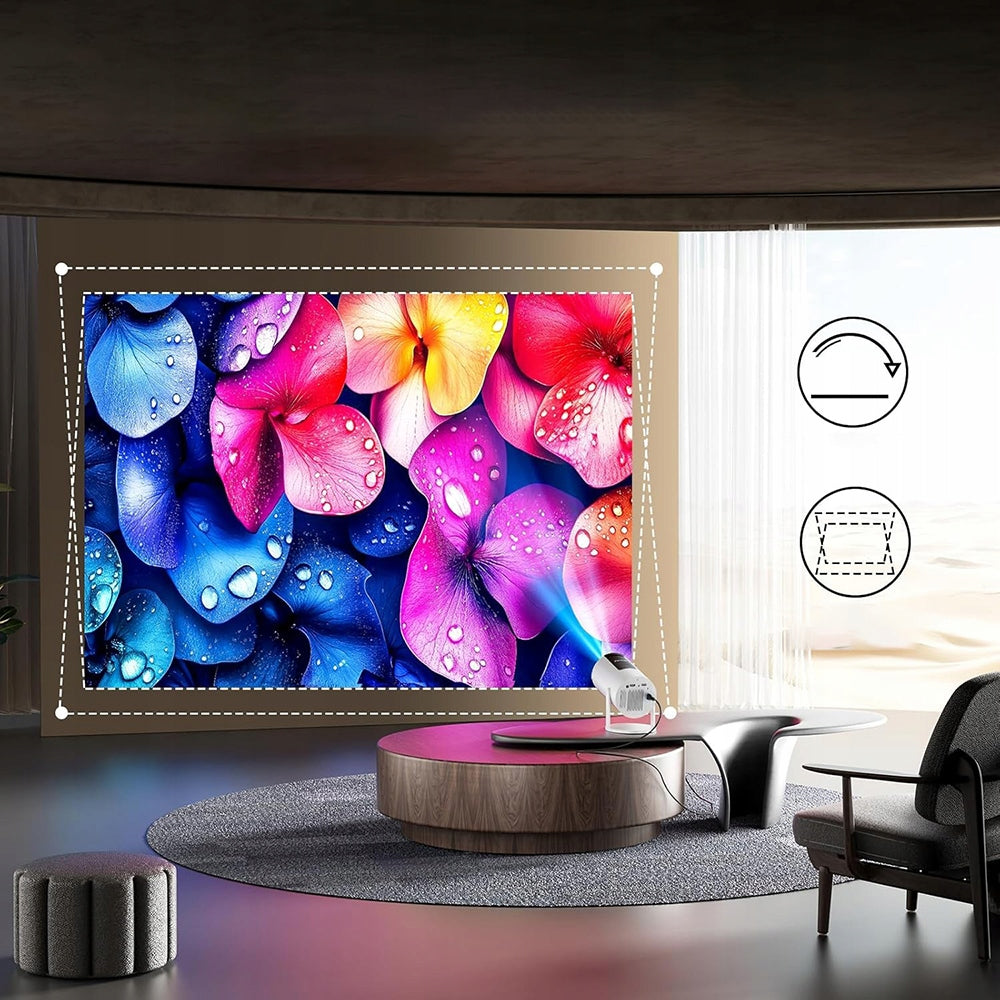5G WiFi Bluetooth Projector ANDROID Projector 4K WIFI PORTABLE SMART FULL HD Manufacturer code KWOS588