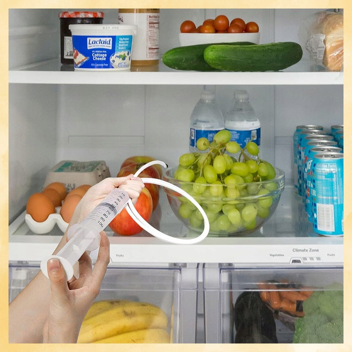 5IN1 DRAIN REFRIGERATOR CLEANING KIT UNIVERSAL LARGE SYRINGE HOSE Product weight with unit packaging 0.17 kg