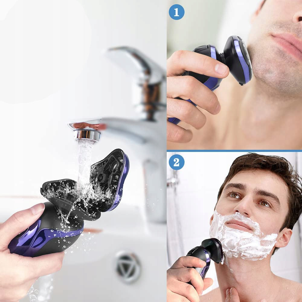 5IN1 ELECTRIC RAZOR WITH CAPS AND LCD DISPLAY FOR MEN Wireless operating time 0 min