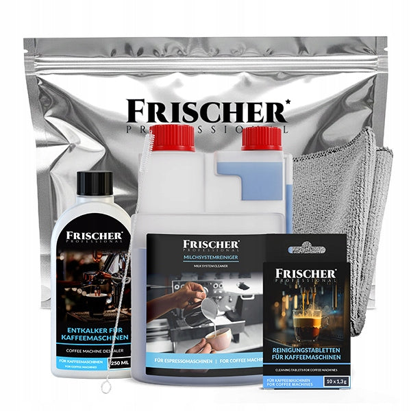 5IN1 ESPRESSO MACHINE CLEANING KIT TABLET DESCALER LIQUID FRISCHER