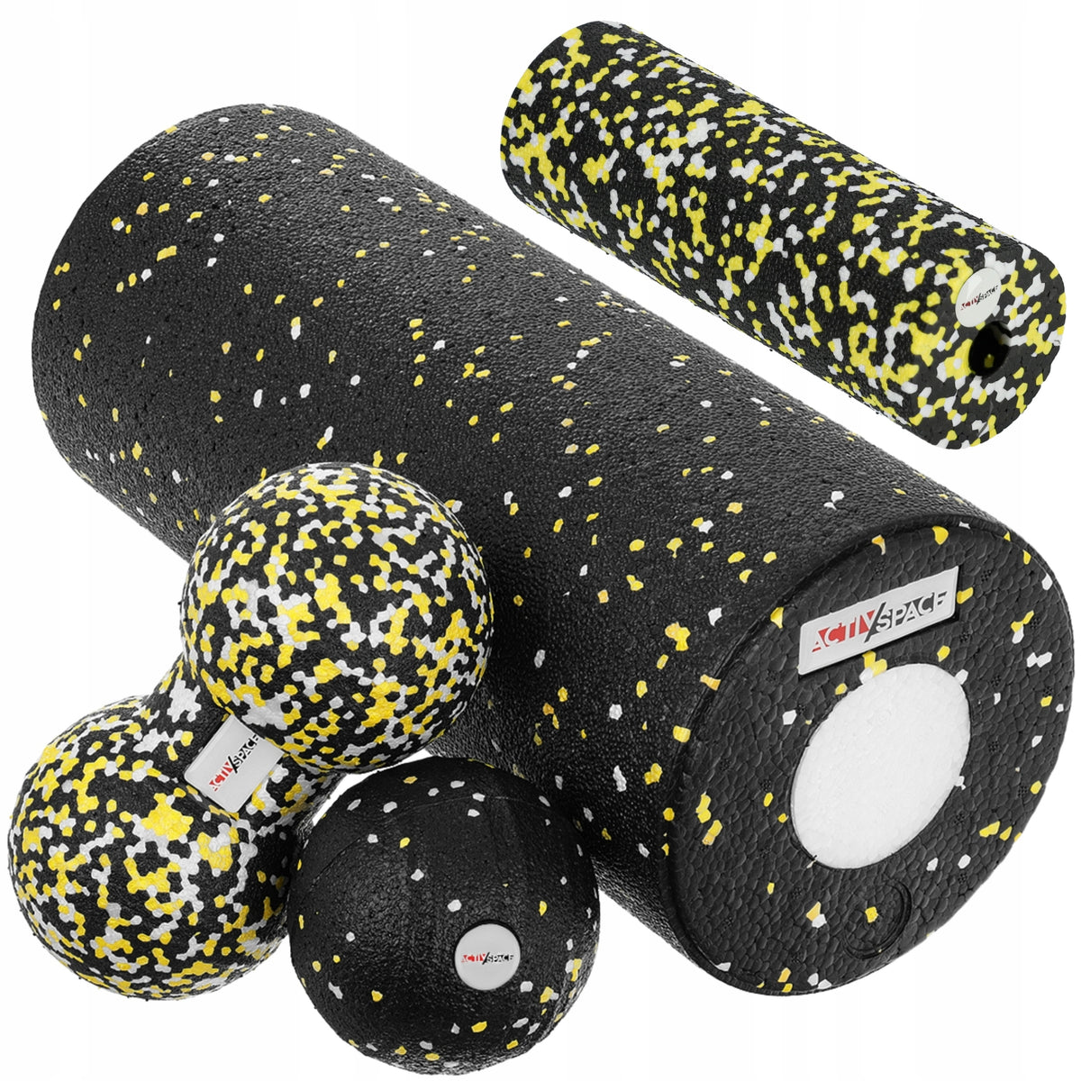 5IN1 ROLLER MASSAGE EPP SET + 2x ROLLER +BALL +DUOBALL FITNESS CROSSFIT