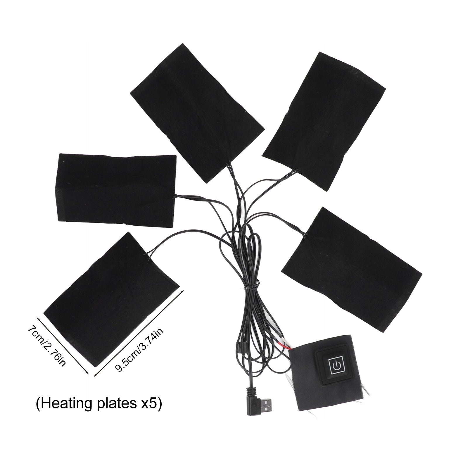 5IN1 USB ELECTRIC FABRIC HEATER Packaging status original