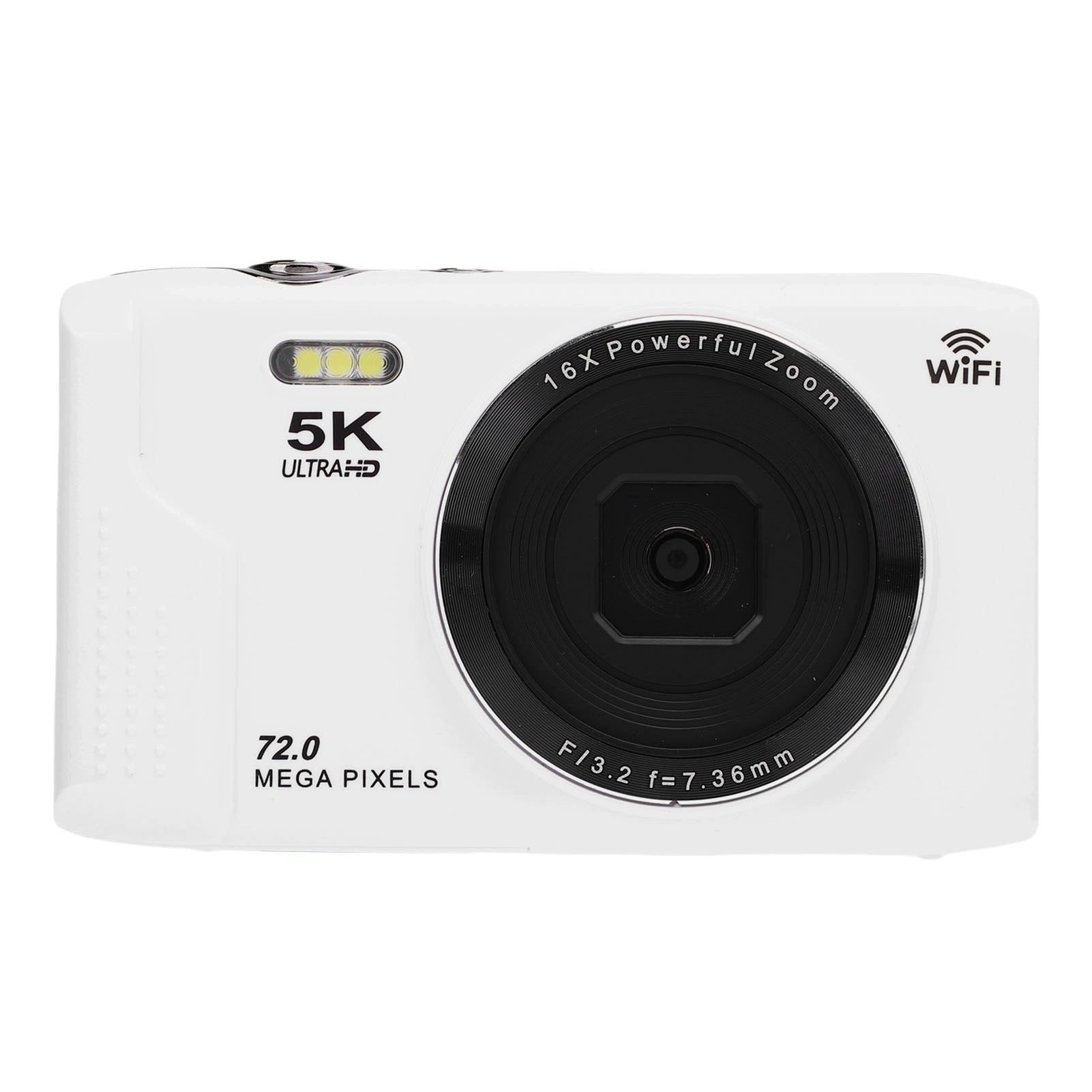 5K 72MP Digital Camera 2,8 Inch Ultra HD Screen 16x SK Zoom Resolution 1 Mpx