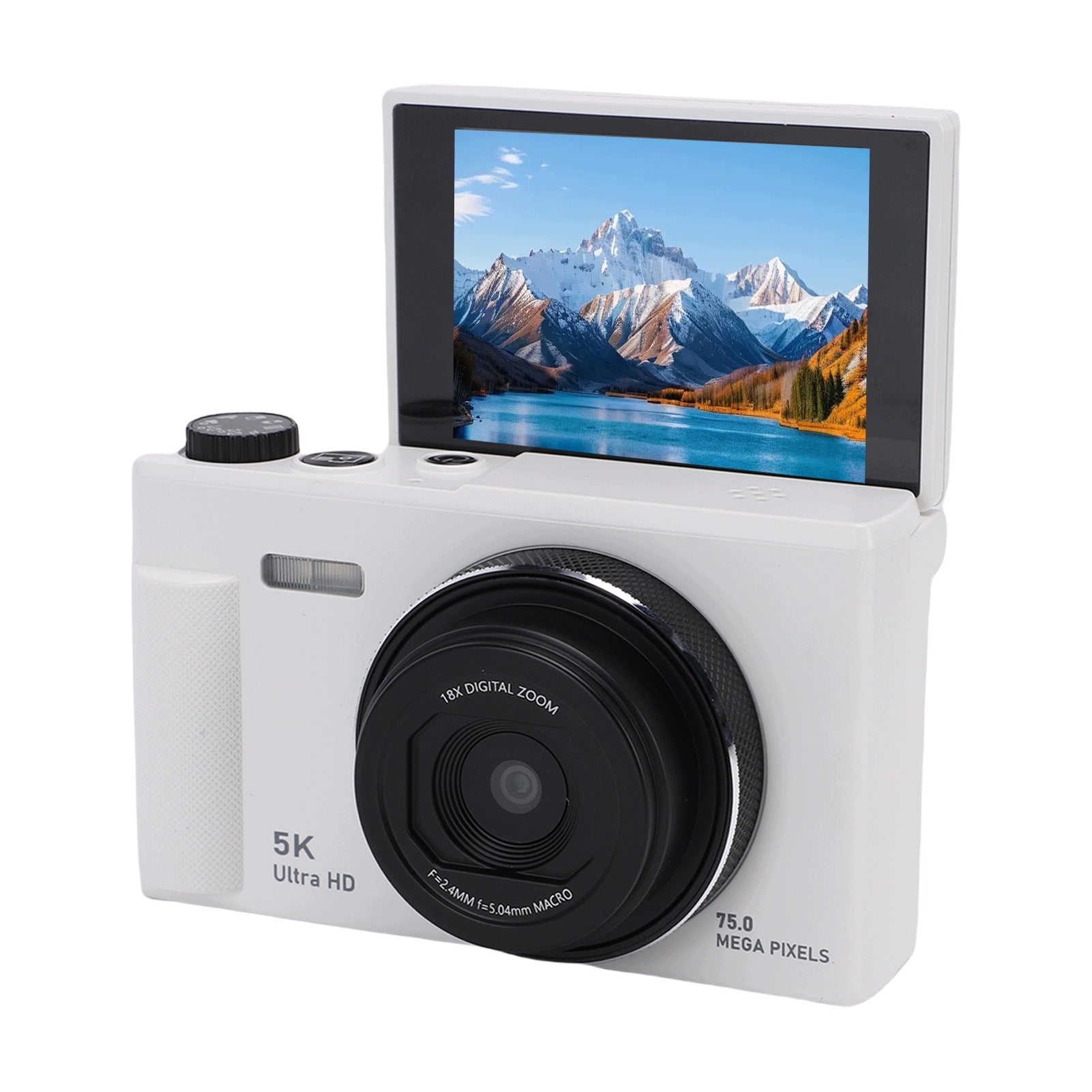 5K 75 MP digital camera with 18x zoom and autofocus for vlogs with M5 Brand no brand