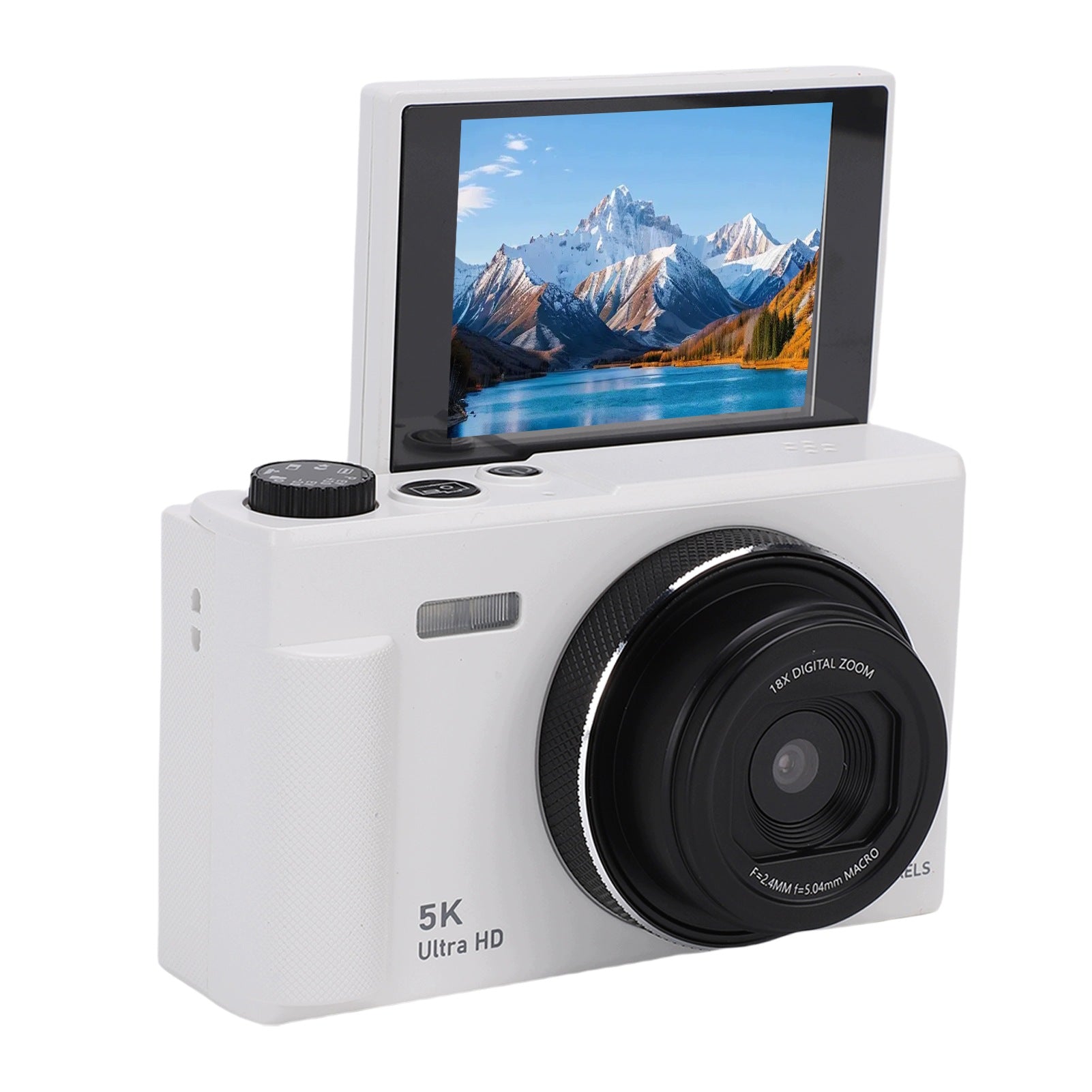 5K 75 MP digital camera with 18x zoom and autofocus for vlogs with M5 Model 8170QRZY