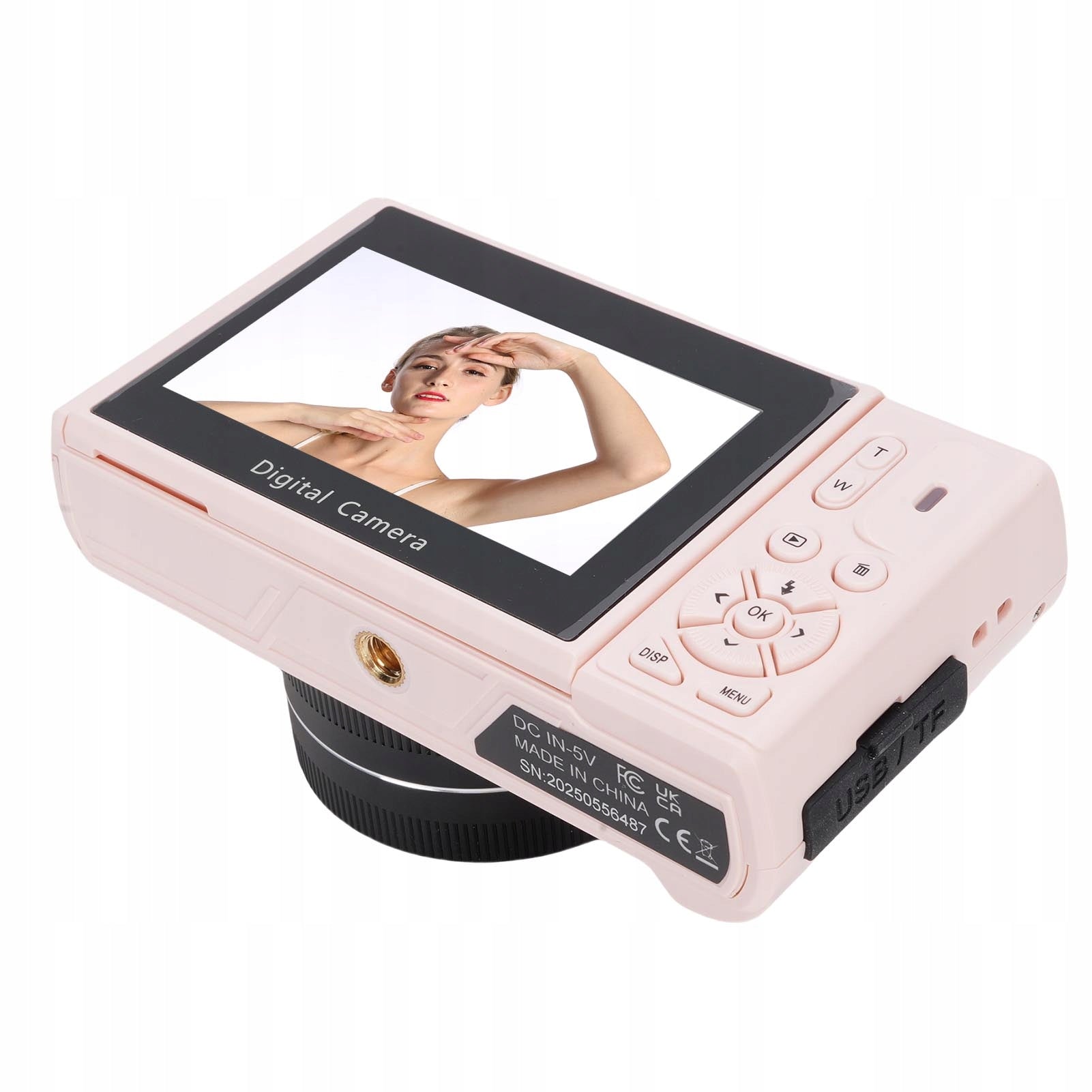 5K 75MP WiFi Vlog Digital Camera with 18x Digital Zoom 3,0 inch 7V Resolution 1 Mpx