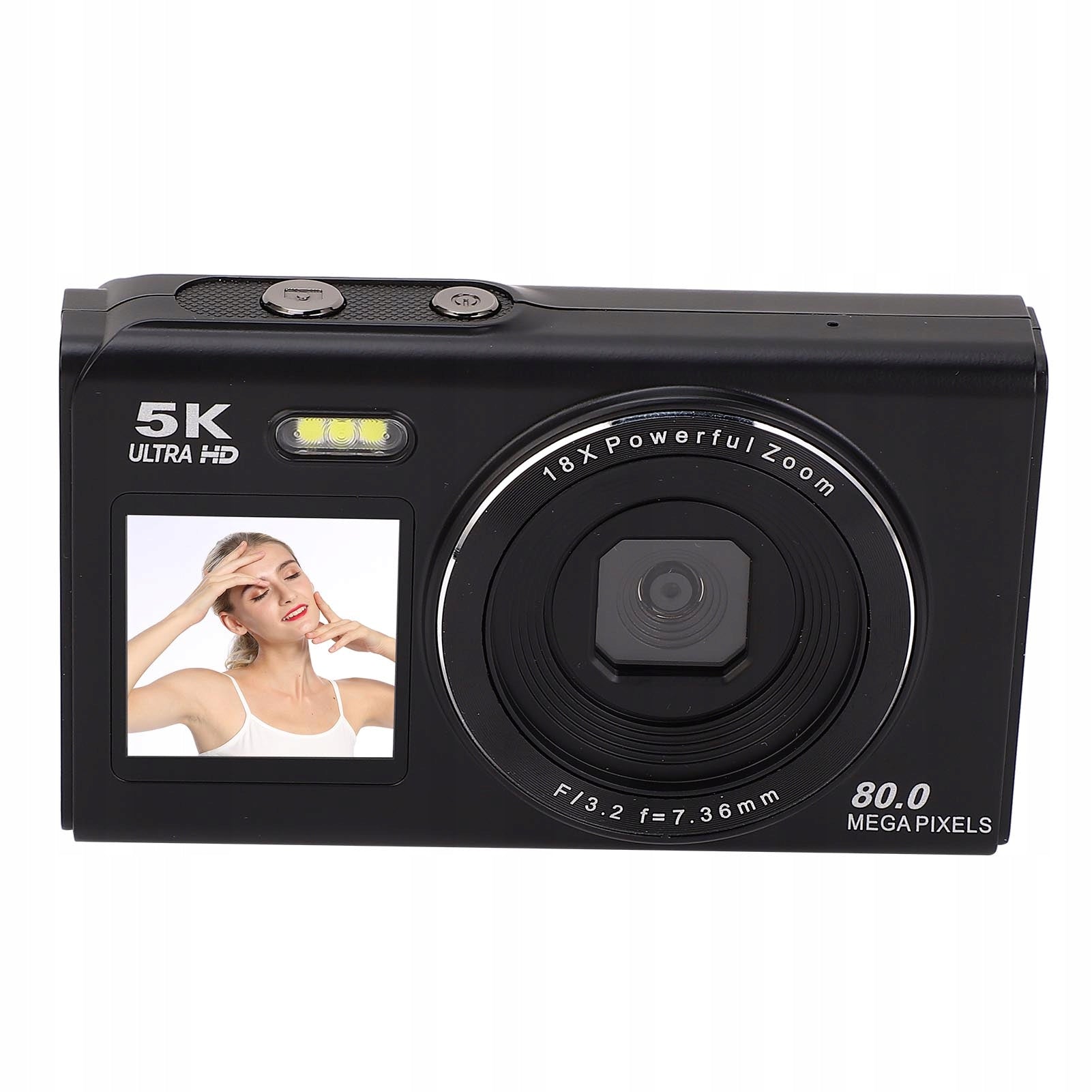 5K 80MP Digital Camera Dual Screen Autofocus 18x Zoom Wi -Fi with WD Brand no brand