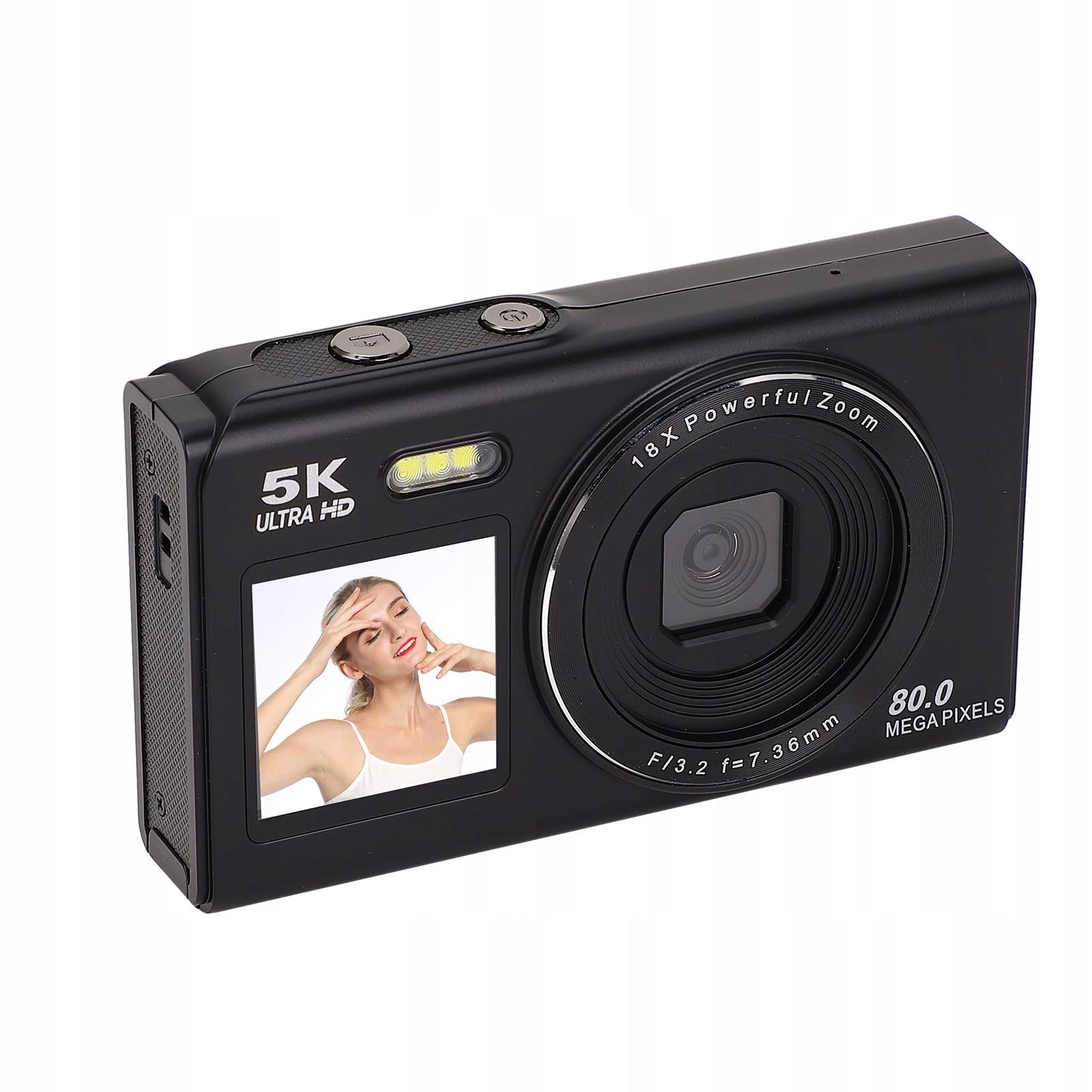 5K 80MP Digital Camera Dual Screen Autofocus 18x Zoom Wi -Fi with WD Model 0067UJSQ