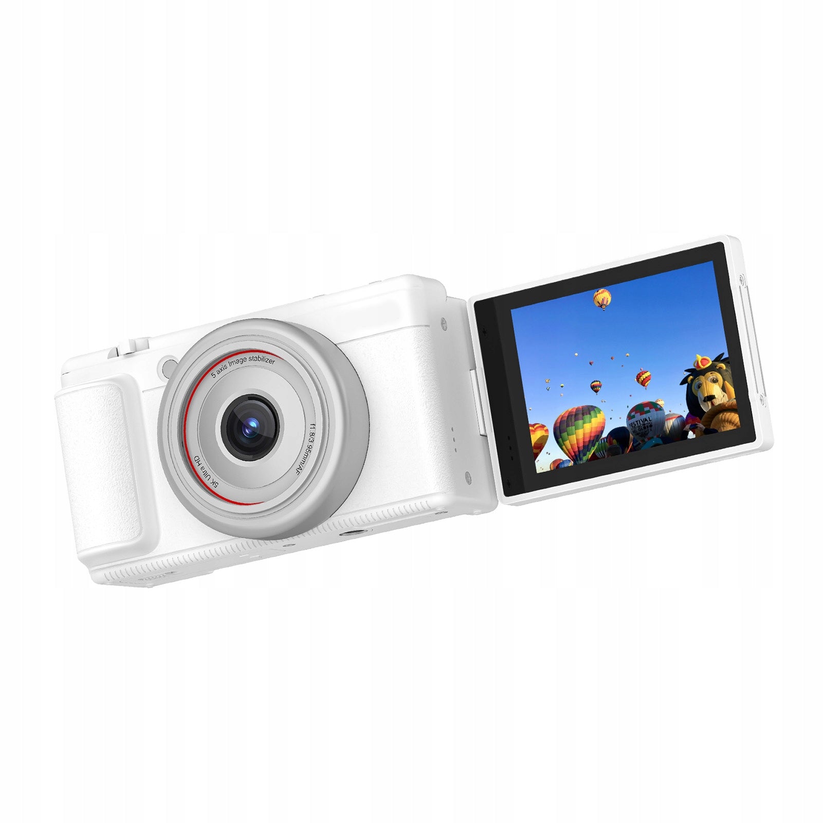 5K Digital Camera 80MP Stabilization Auto Focus 180 Degree Portable R4
