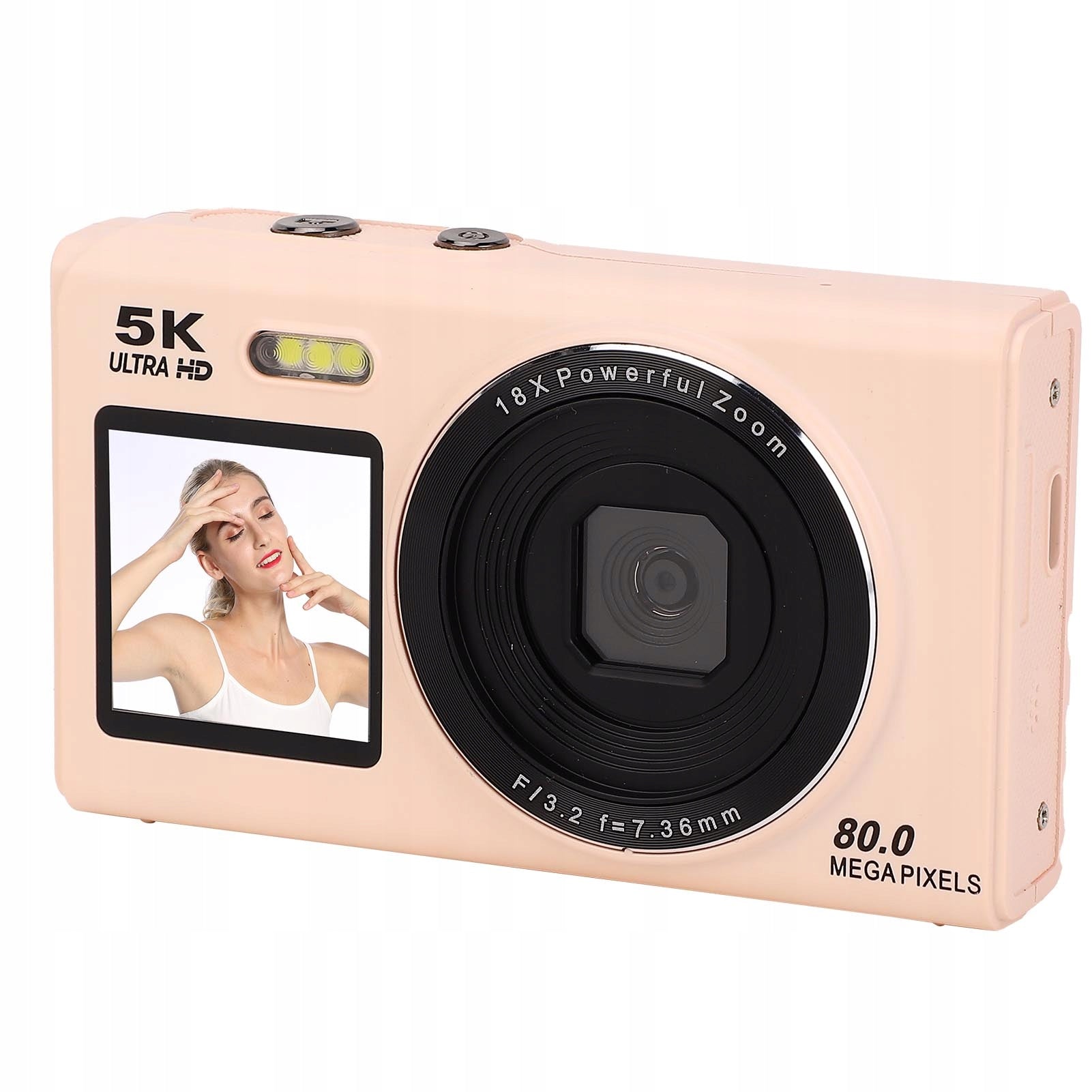 5K Digital Camera Dual Screen 80MP UHD 18x Digital Zoom Auto Focus 84 Brand no brand