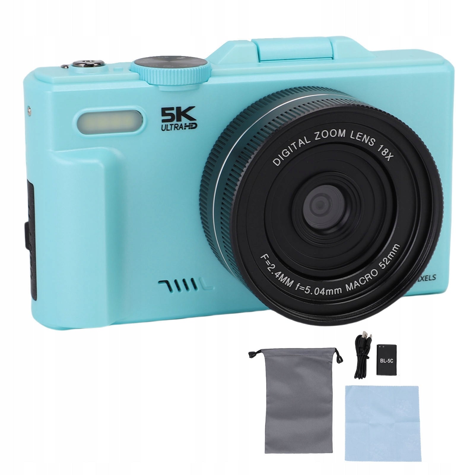 5K Digital Camera for Photography 75MP HD Autofocus 18x Digital Zoom KO Brand no brand