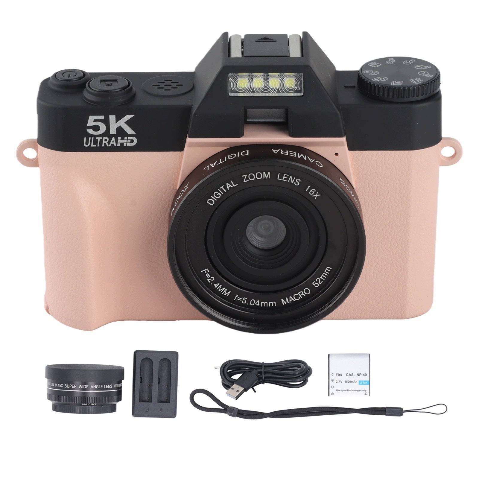 5K Digital Camera for Video Photography NJ Anti-Shock Auto Focus
